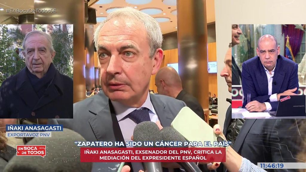 Ramón Espinar, en contra de Iñaki Anasagasti tras acusar a Zapatero de estar comprado por Venezuela: "No se puede difamar sin pruebas"