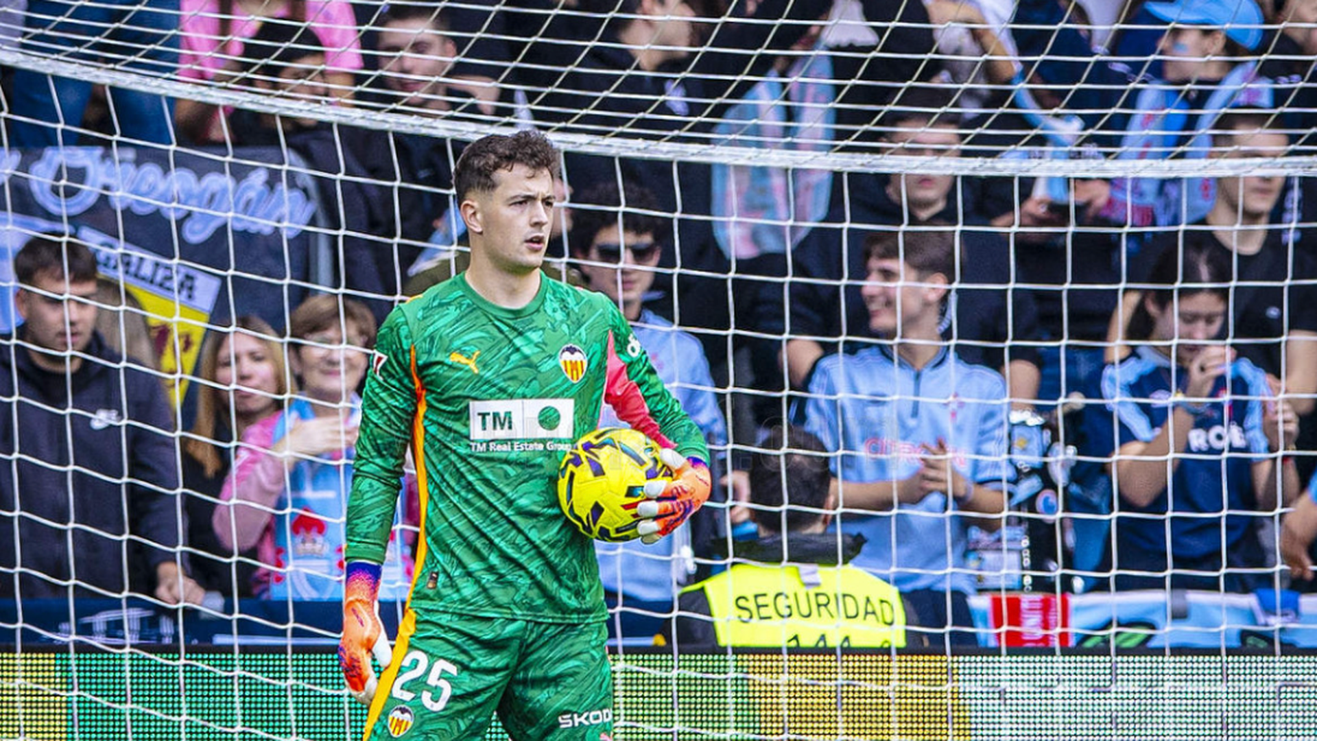 Agirrezabala en el Celta - Valencia CF