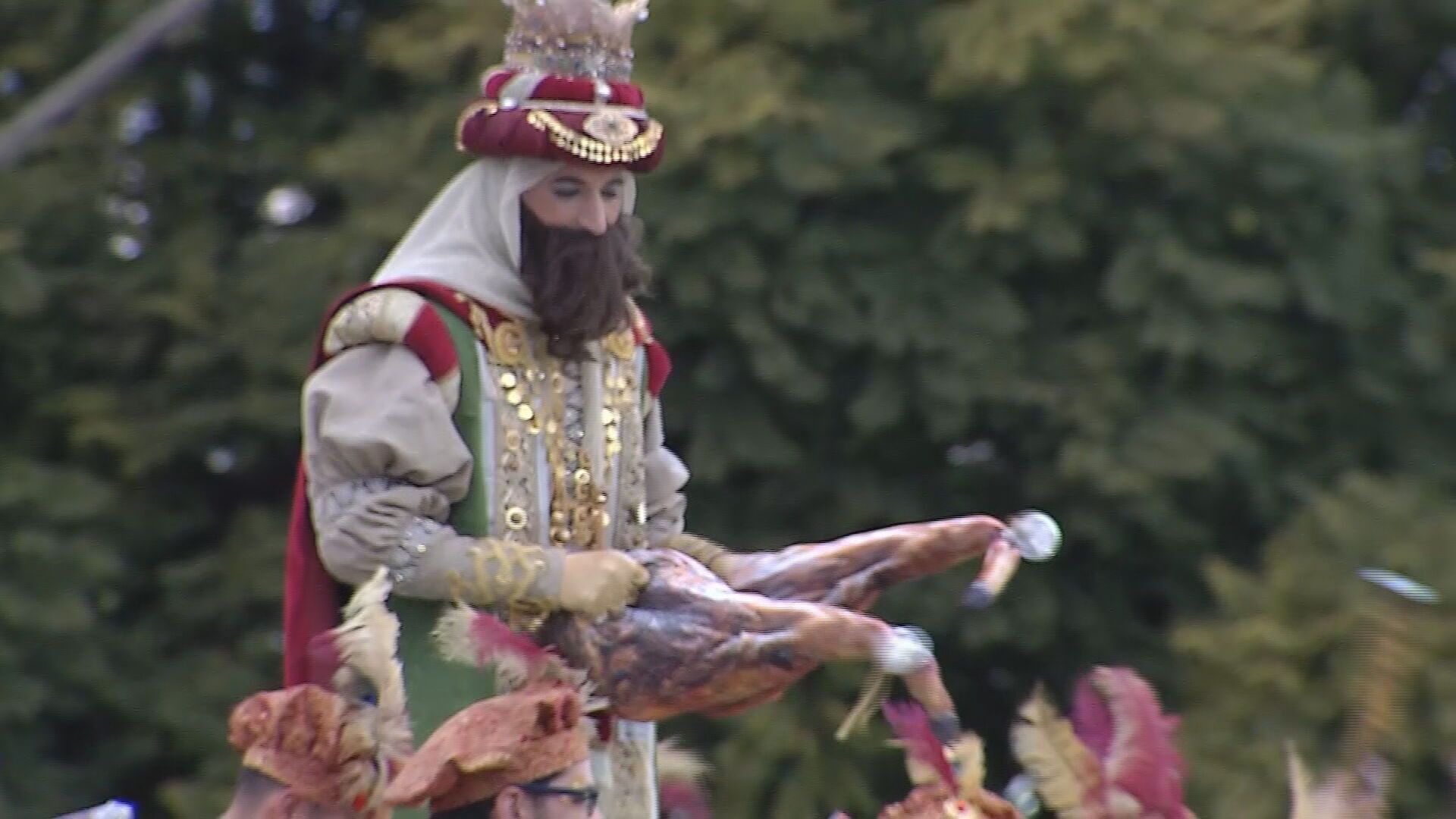 Álvaro Vallés en la Cabalgata de Lora del Río