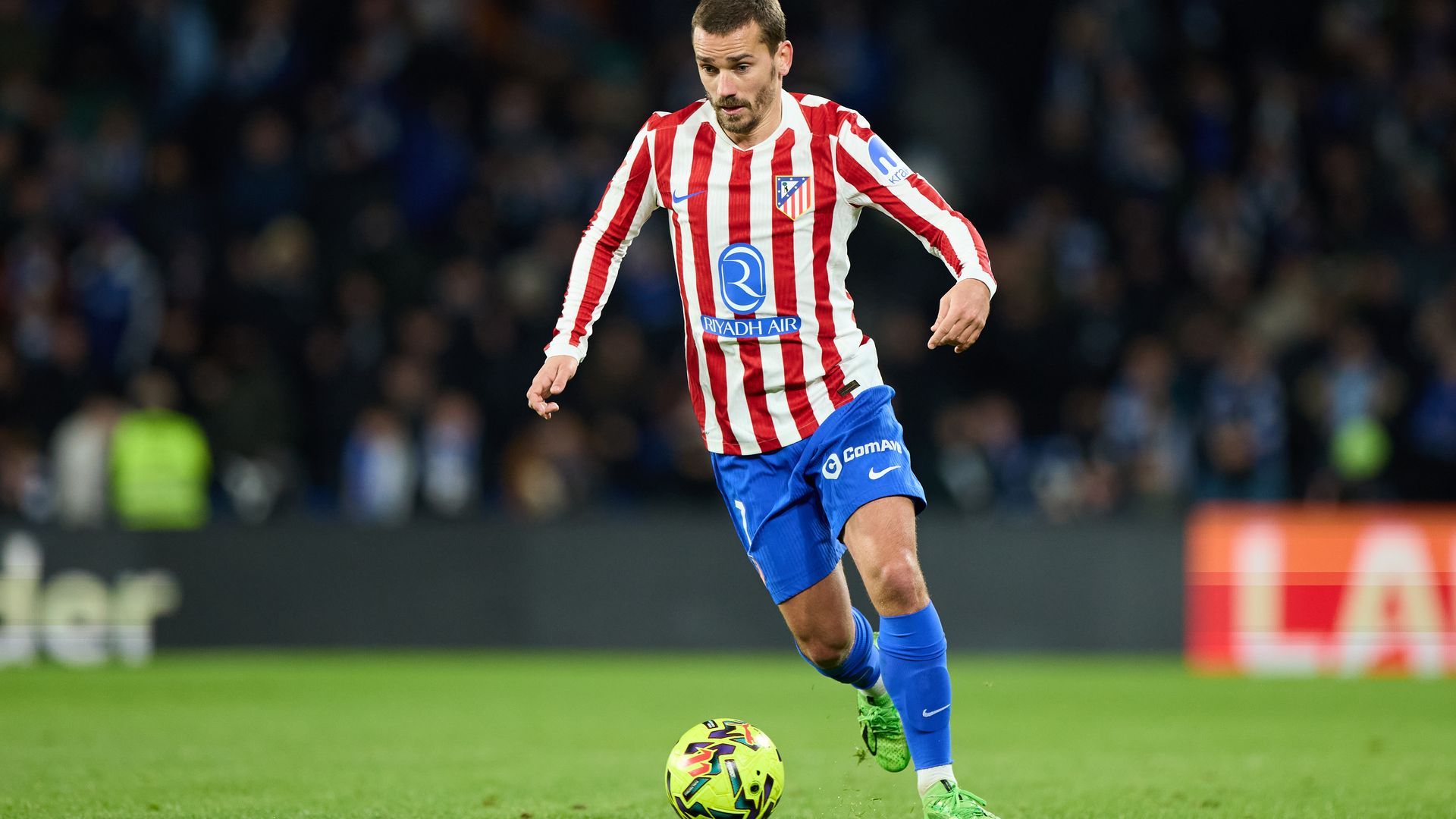 Antoine Griezmann jugando con el Atlético de Madrid
