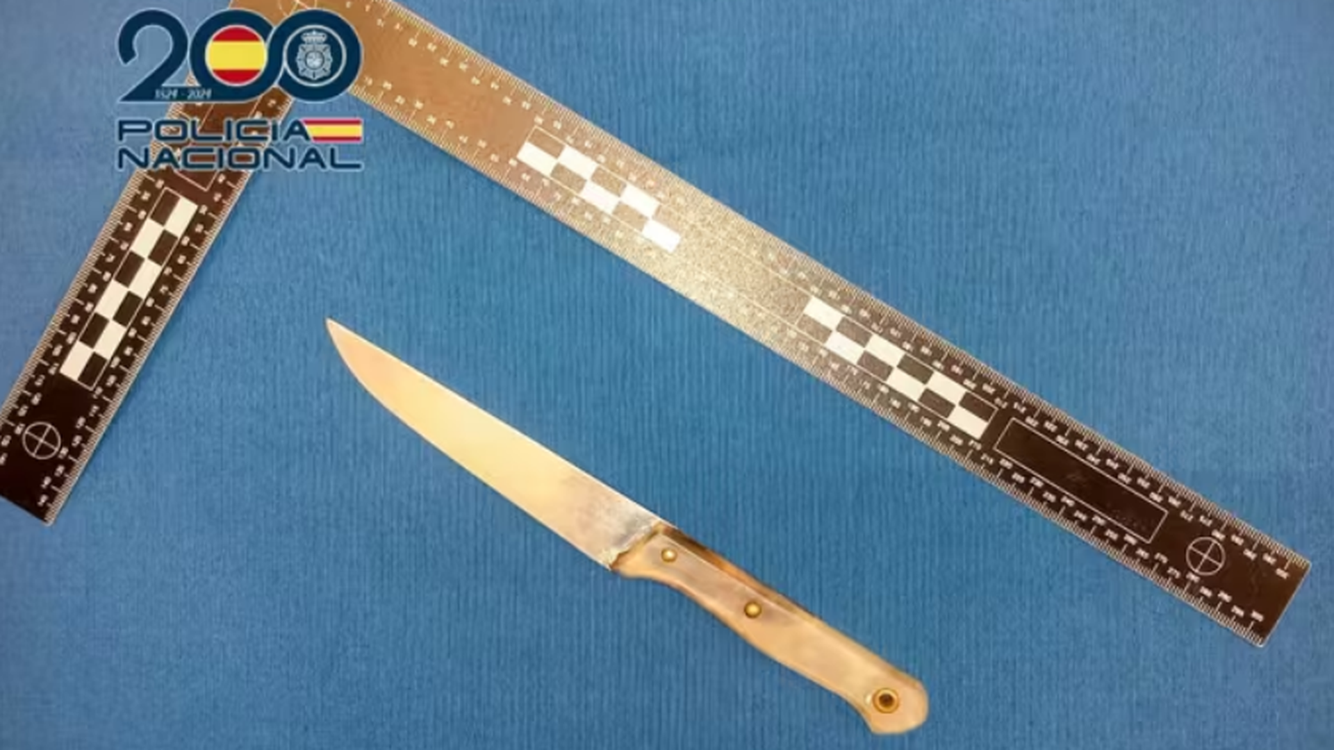 Cuchillo que llevaba un hombre detenido en Jerez, Cádiz