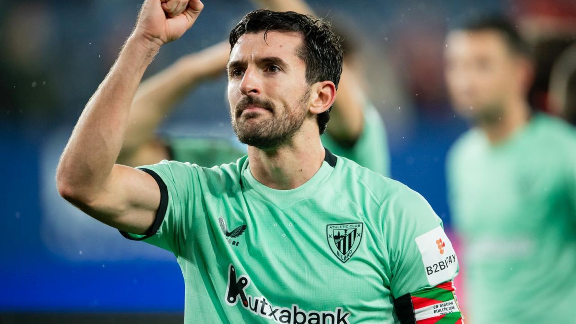 Gesto de Dani Vivian en un partido de LALIGA Gesto de Dani Vivian en un partido de LALIGA