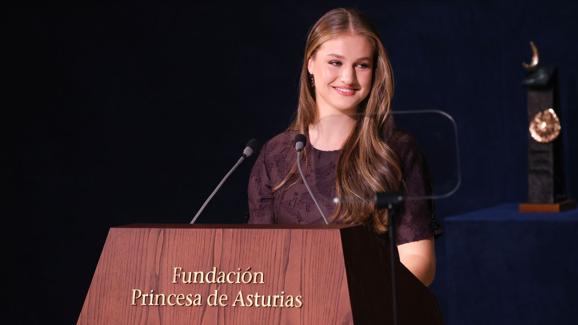 La princesa Leonor, durante los premios Princesa de Asturas de 2025