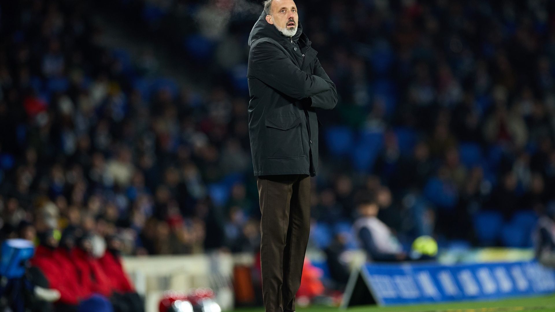 Pellegrino Matarazzo, durante el Real Sociedad-Atlético