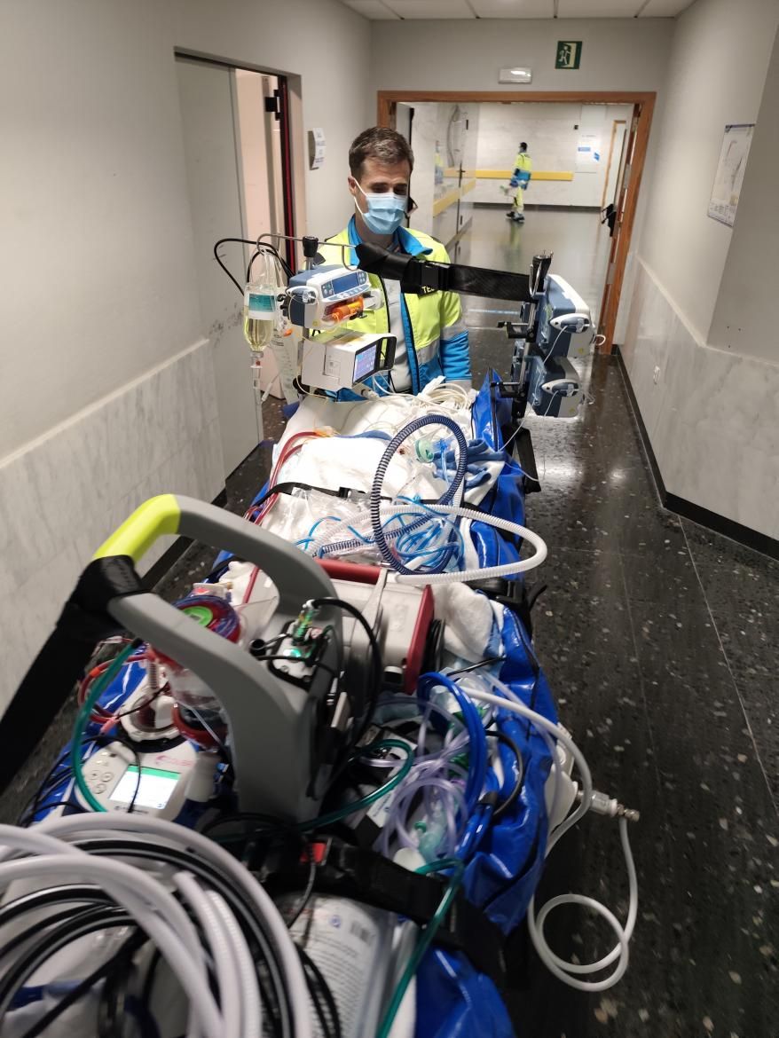 Sistema ECMO de oxigenación pediátrica