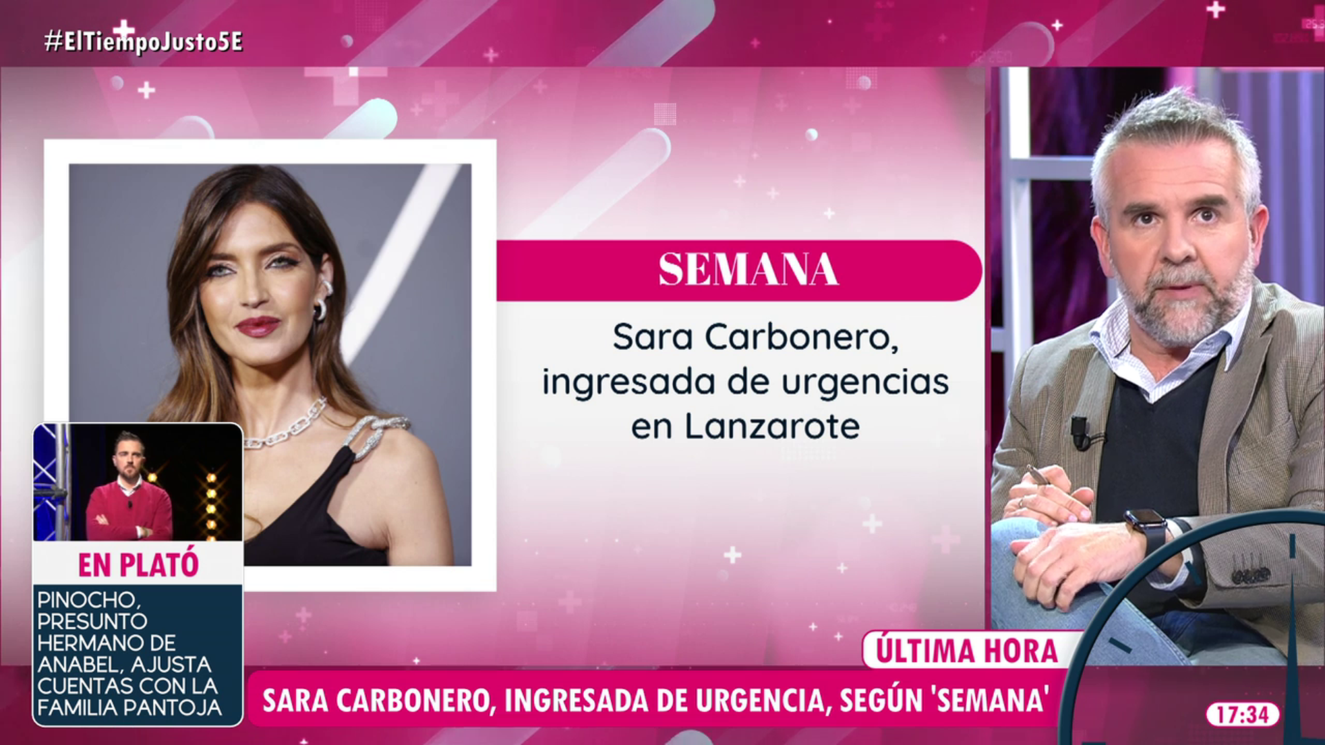 Última hora | Sara Carbonero ingresada de urgencias: Jorge Borrajo da las claves en 'El tiempo justo'