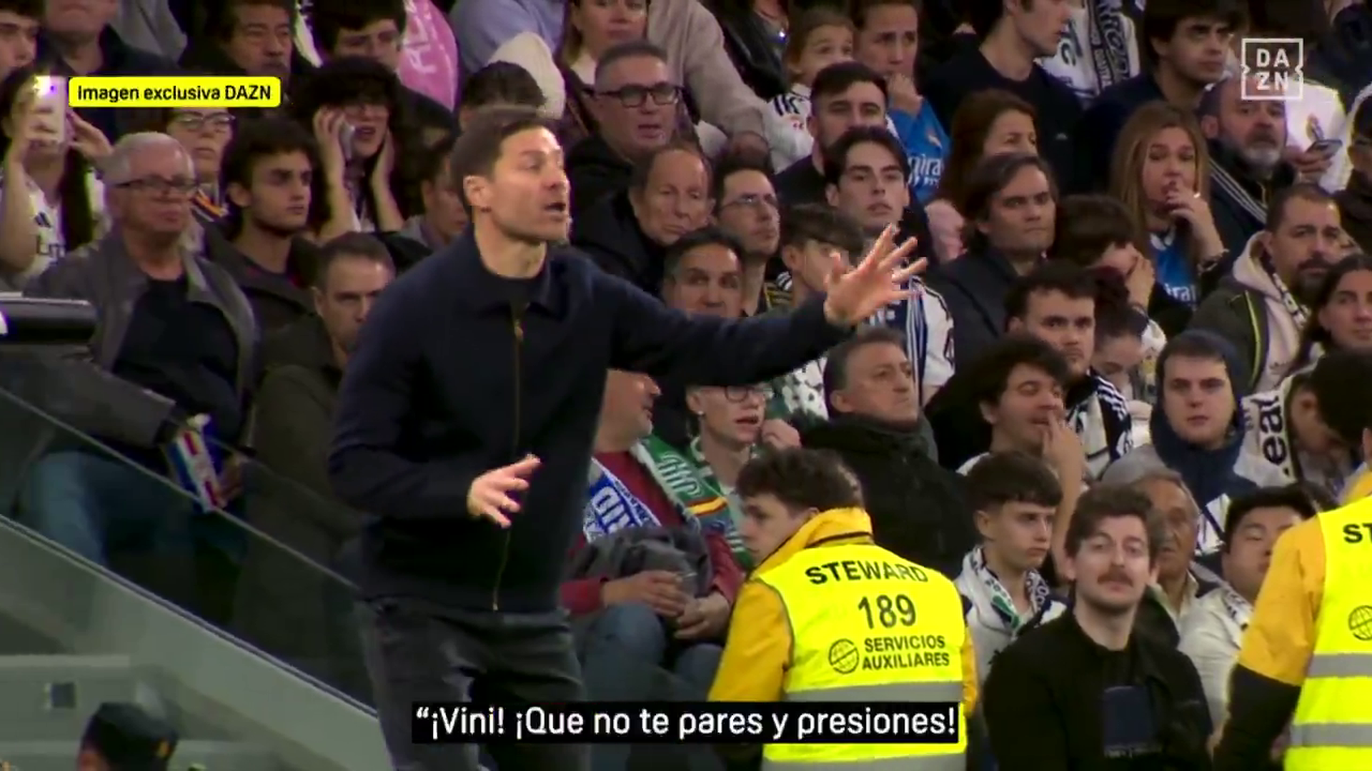 Xabi Alonso, desesperado con la presión de Vinicius