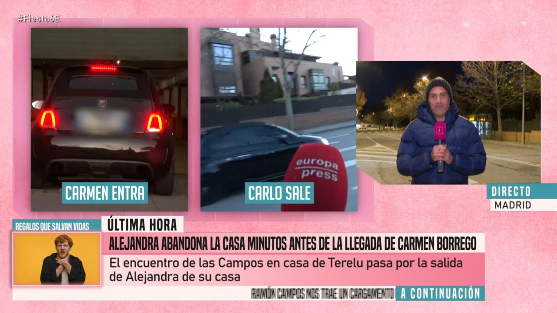 Alejandra Rubio abandona la comida familiar: las imágenes, al completo, en 'Fiesta'