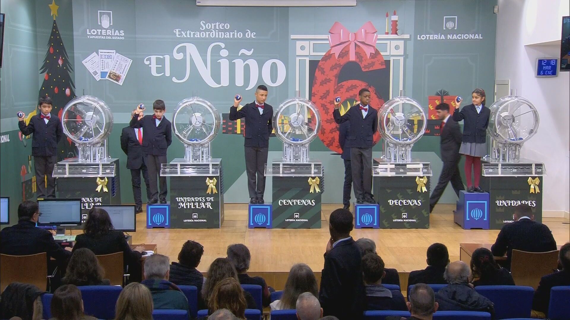 El número 06703, primer premio del sorteo de la Lotería del Niño 2026