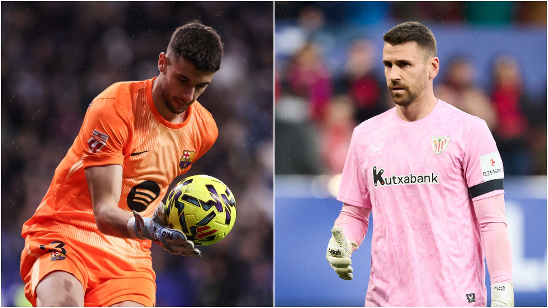 Fotomontaje de Joan García y Unai Simón Fotomontaje de Joan García y Unai Simón