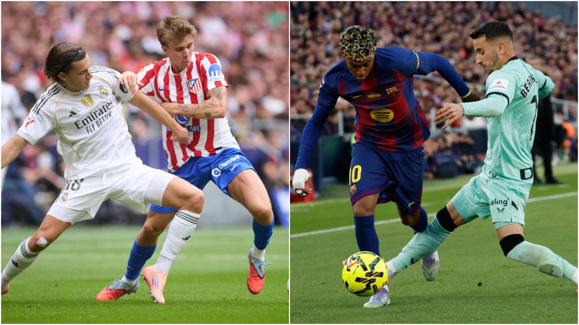 Fotomontaje de los cuatro equipo de la Supercopa de España