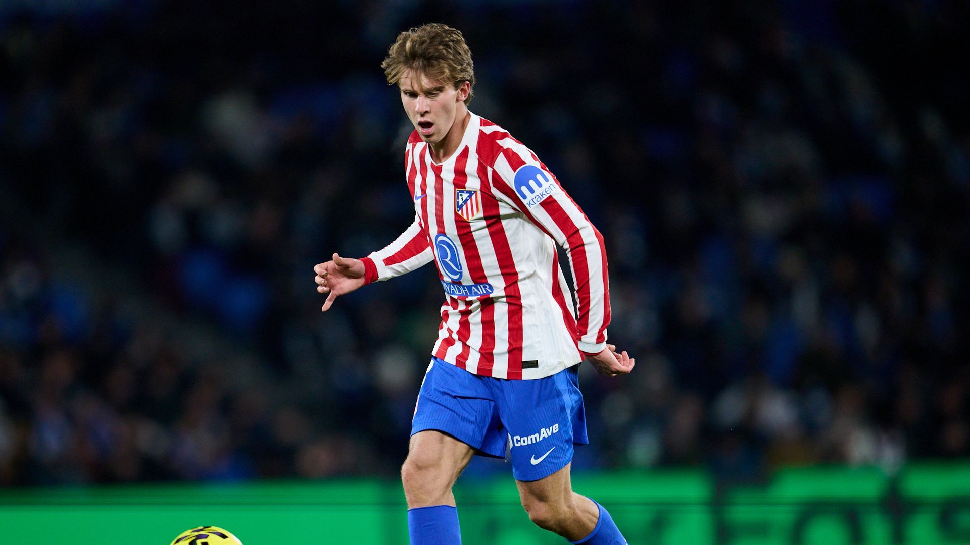 Pablo Barrios, en el Real Sociedad-Atlético