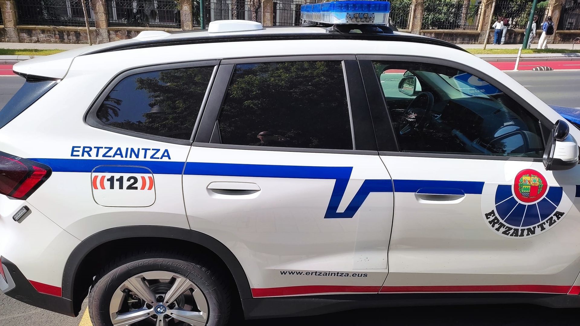 Un coche de la Ertzaintza