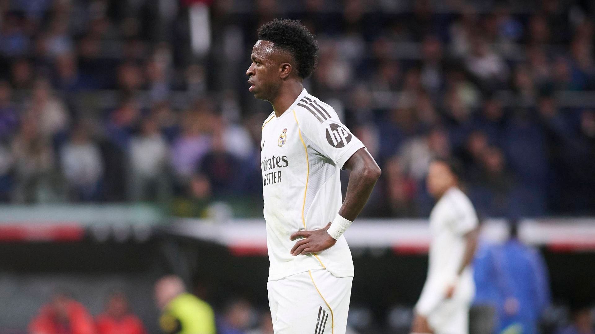 Vinicius Jr durante un partido del Real Madrid