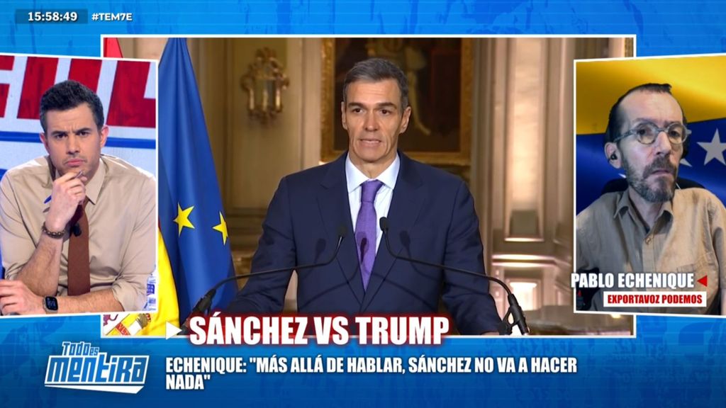 Pablo Echenique carga contra Pedro Sánchez y su postura sobre Venezuela: "No va a hacer nada, solo va a hablar"