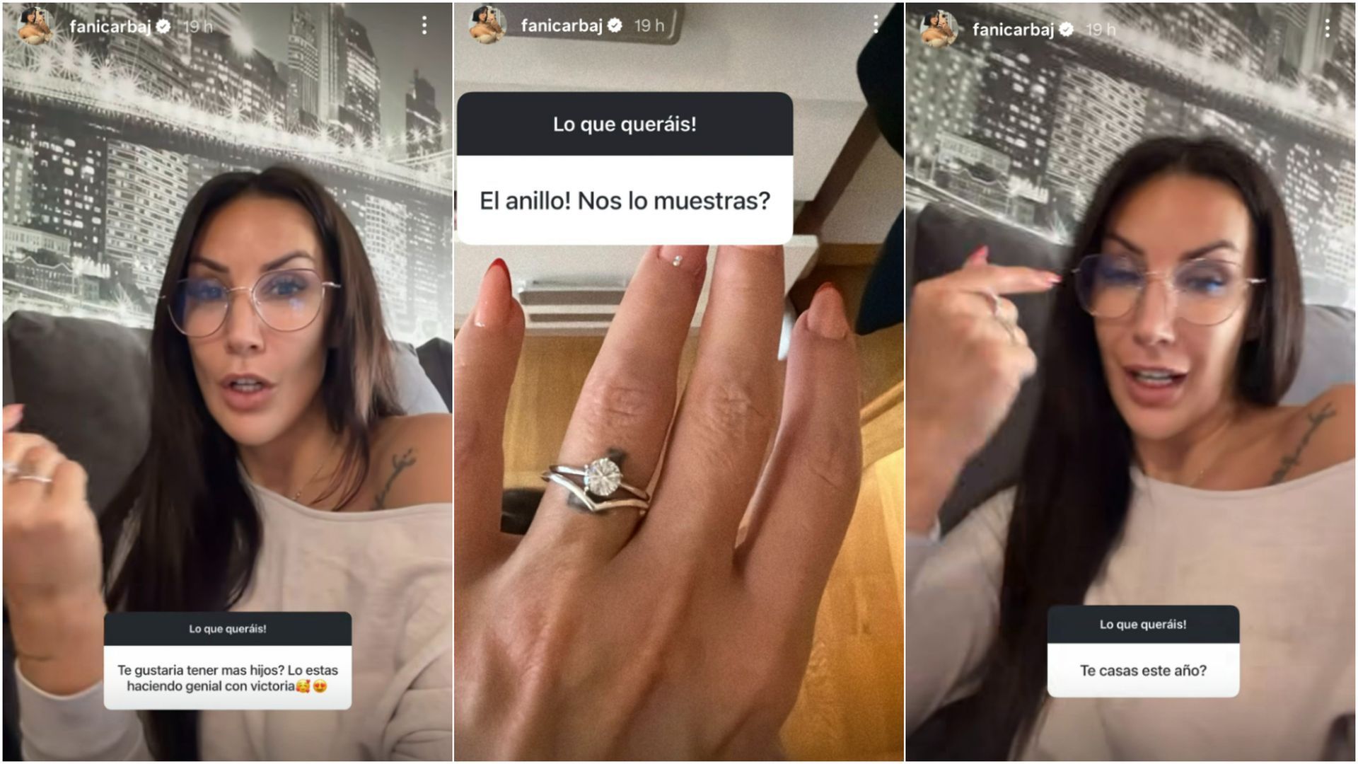 Fani Carbajo da detalles de su boda y de sus planes de ser madre de nuevo