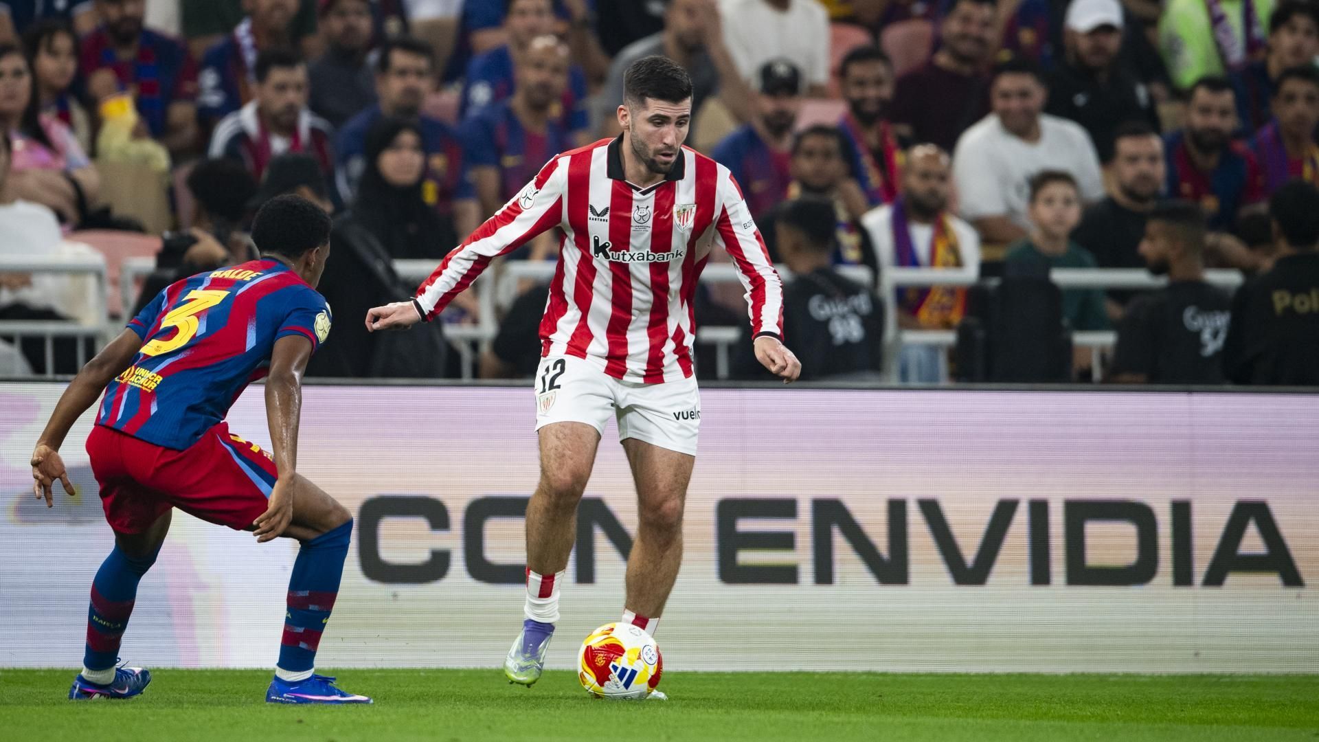 Jesús Areso en la semifinal de Supercopa ante el Barça