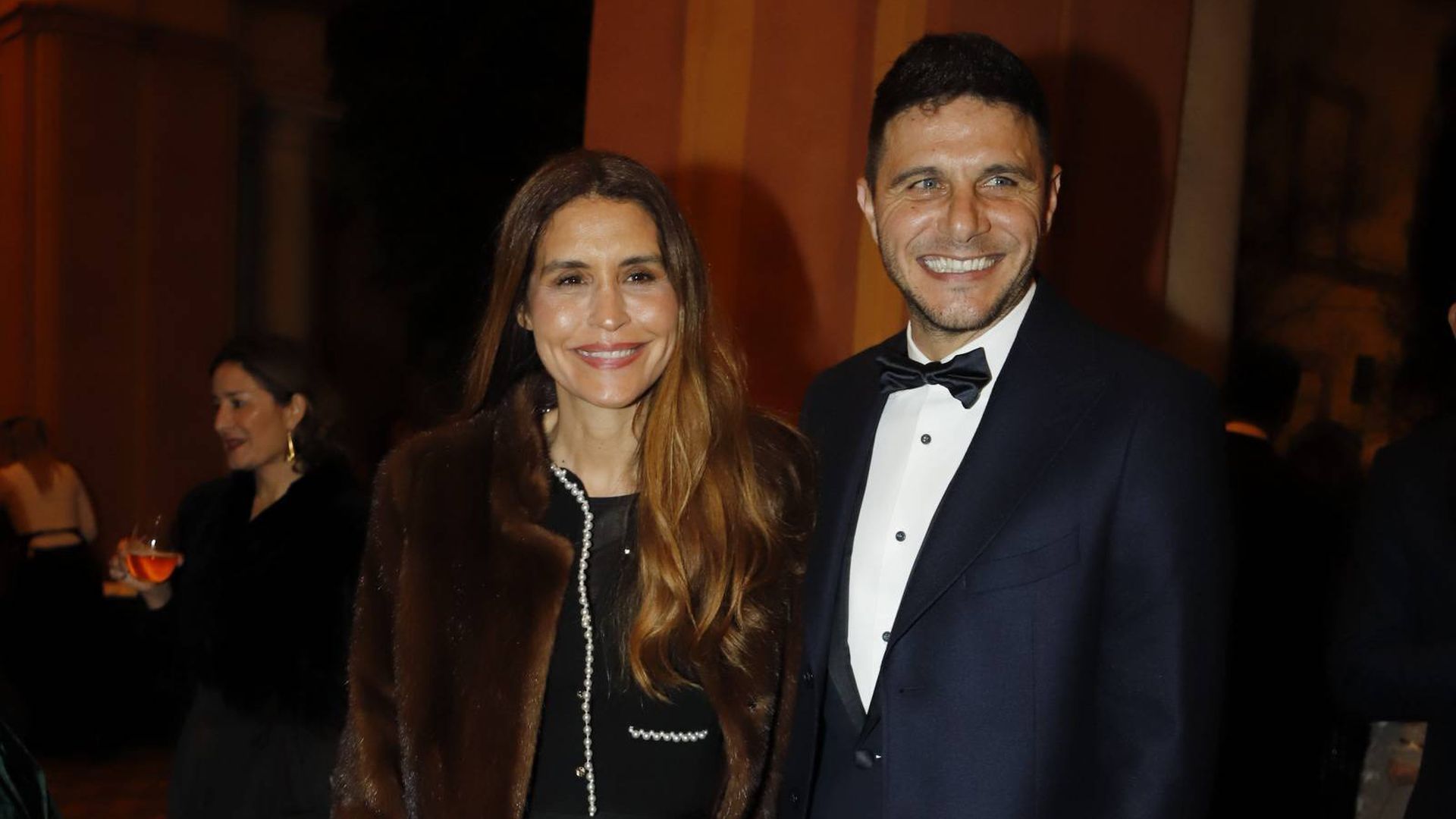 Joaquín Sánchez y Susana Saborido, su esposa.