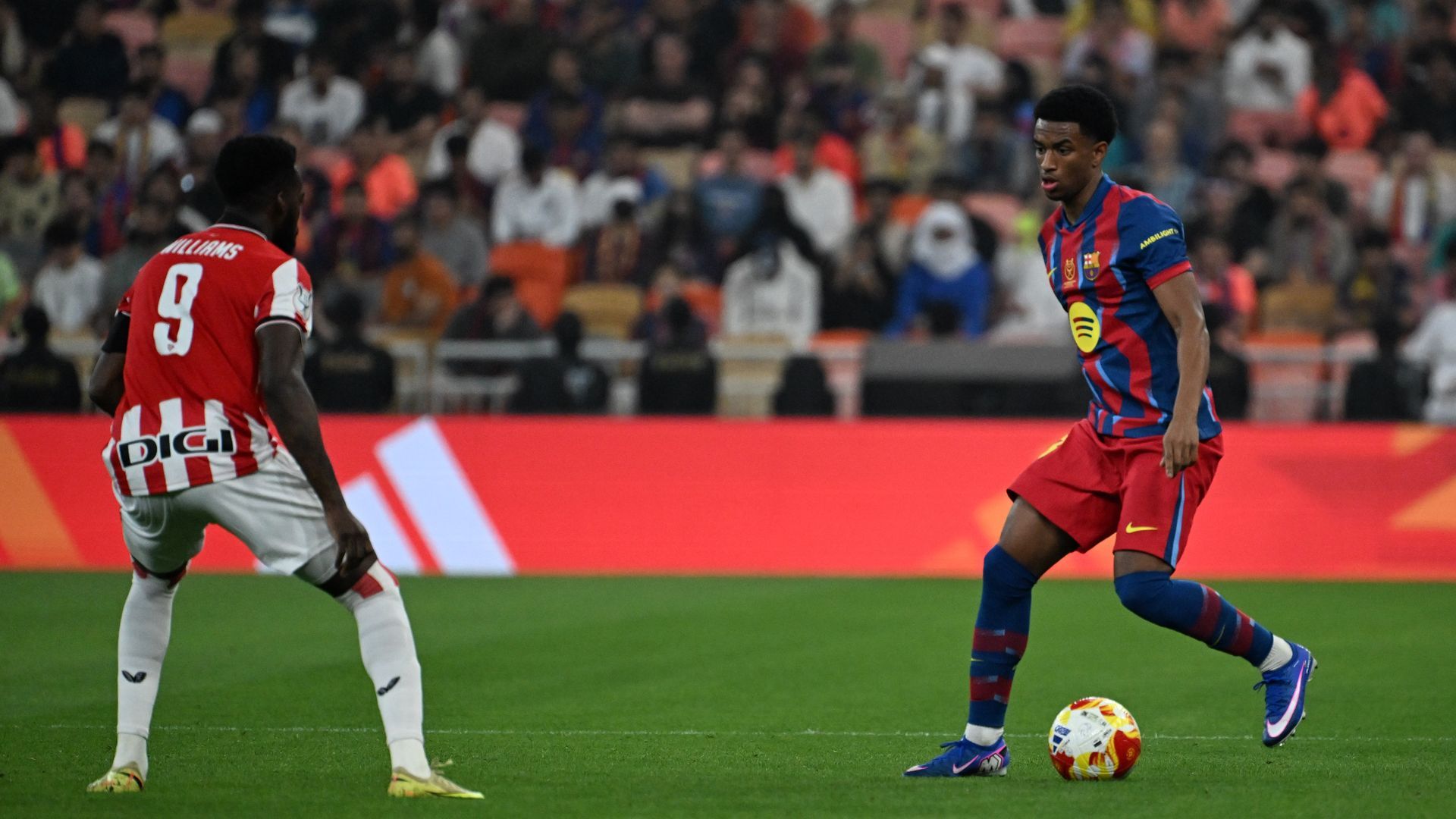 Lance del Barcelona - Athletic de la Supercopa de España.