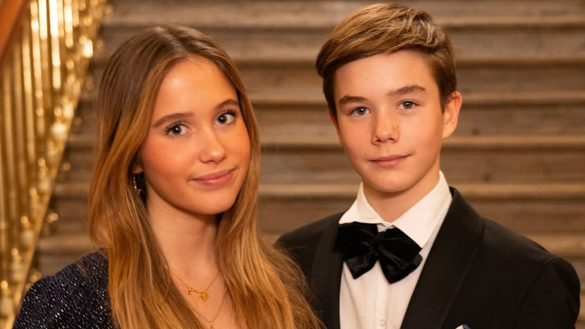 Los príncipes Josephine y Vincent de Dinamarca