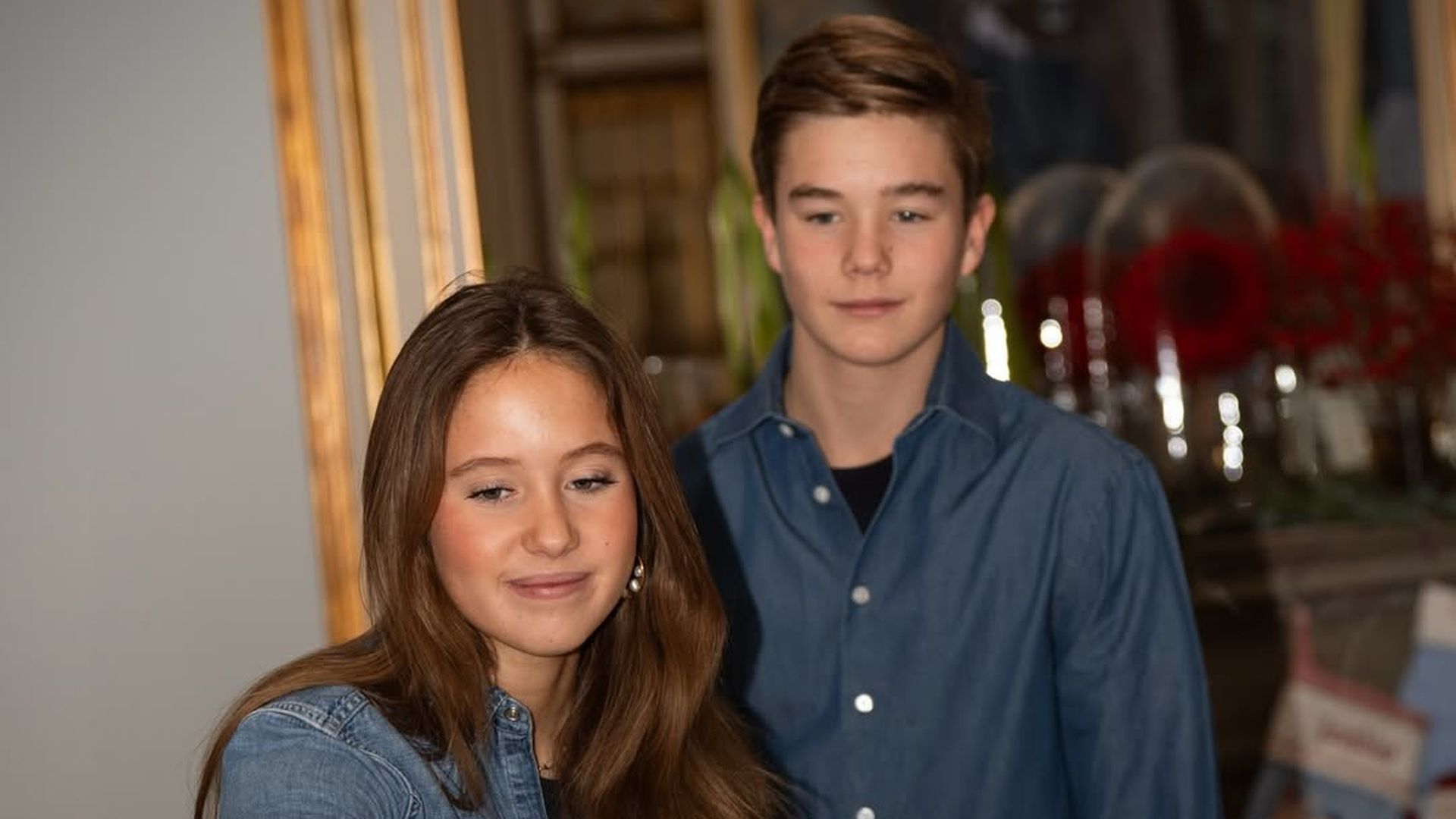 Los príncipes Josephine y Vincent de Dinamarca