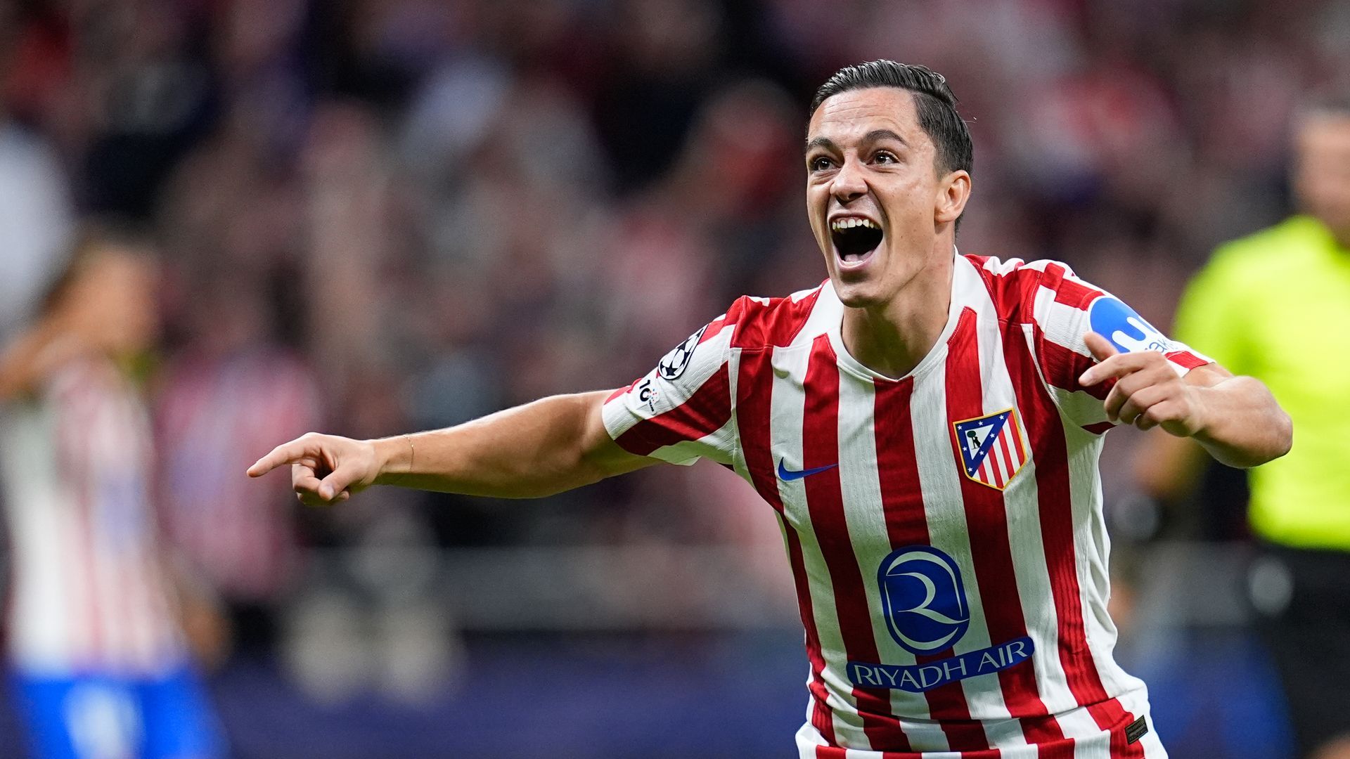 Raspadori celebrando con el gol del Atlético de Madrid Raspadori celebrando con el gol del Atlético de Madrid