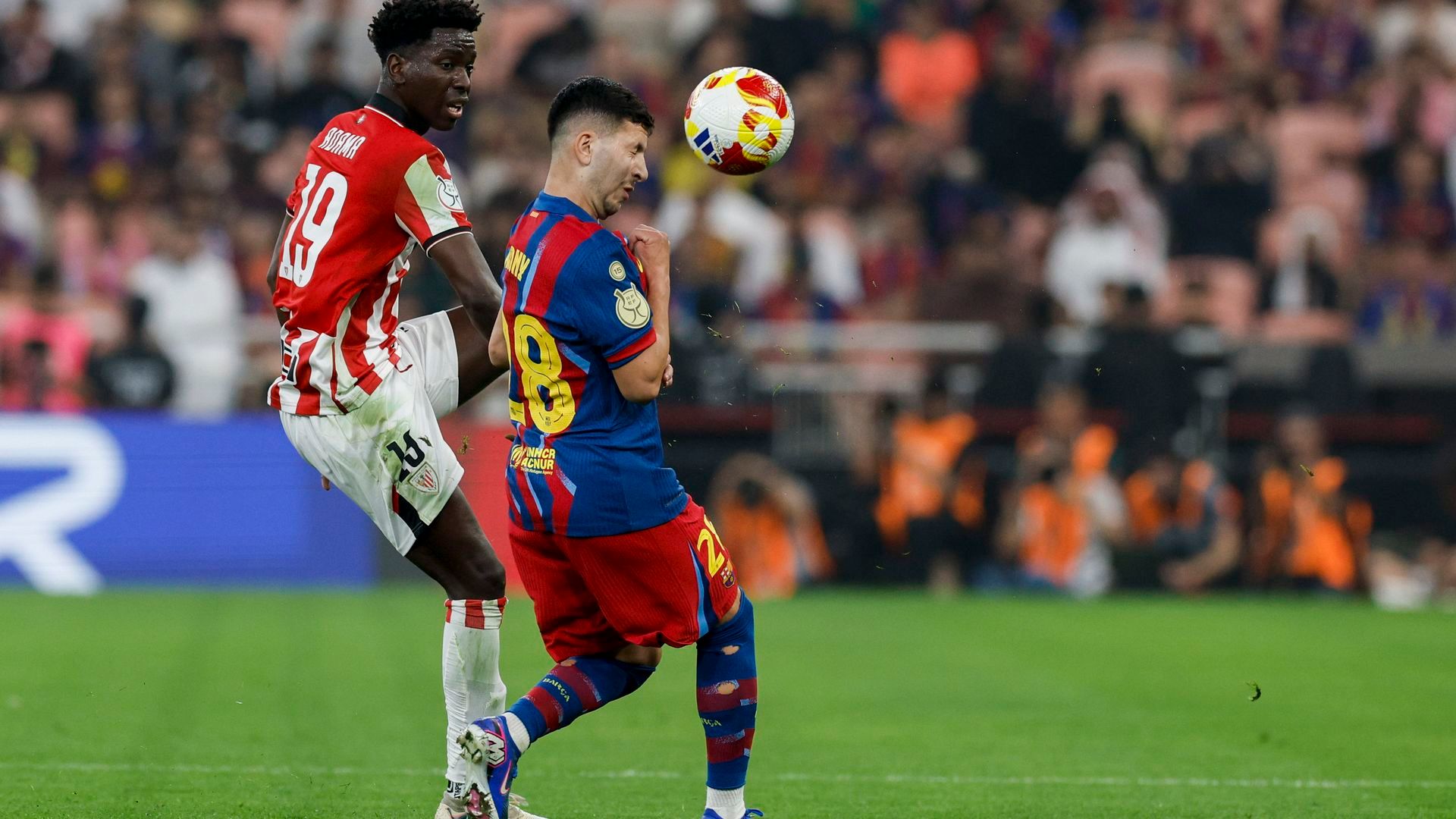 Roony Bardghji en el enfrentamiento con el Athletic Club Roony Bardghji en el enfrentamiento con el Athletic Club