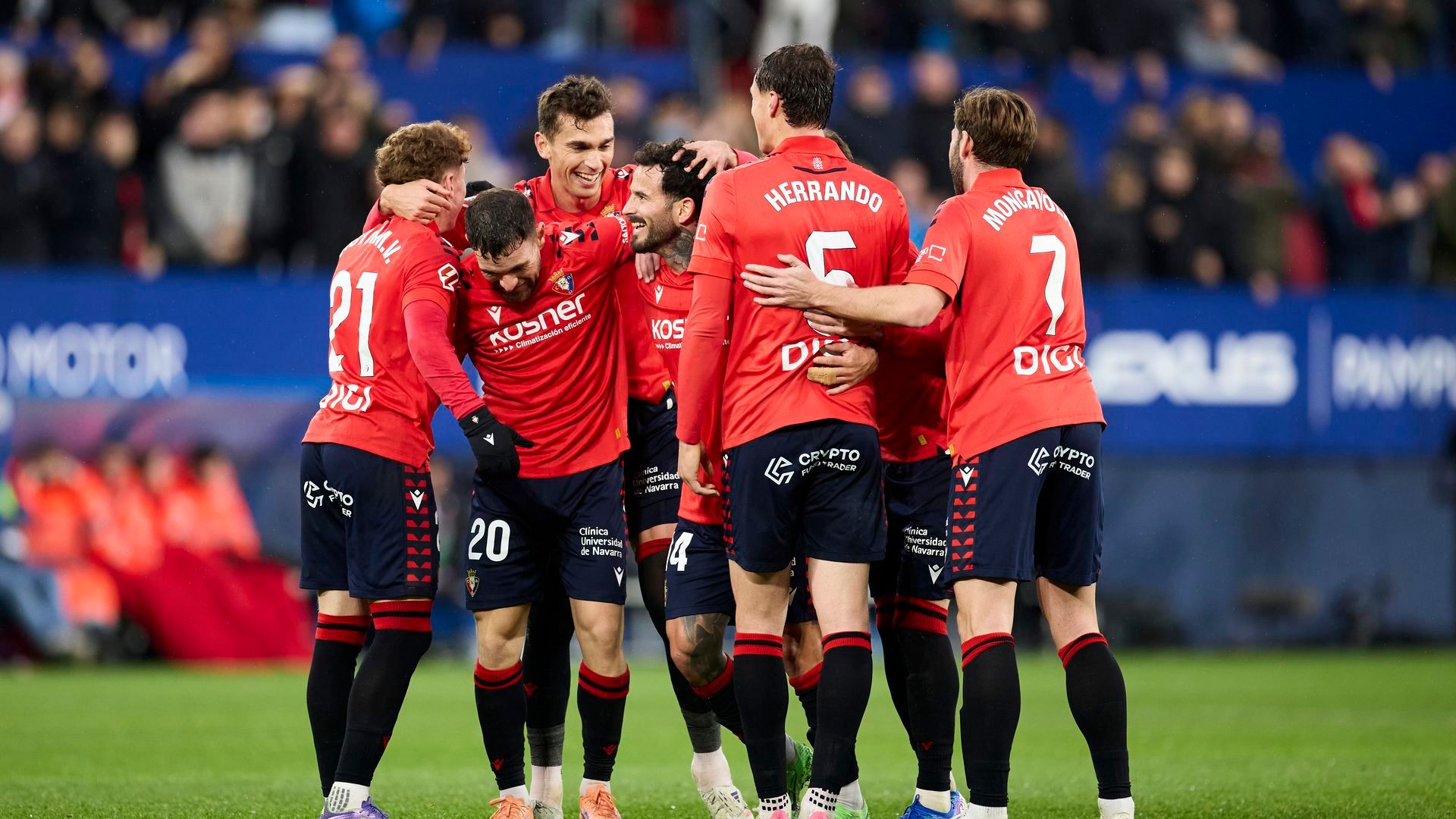 Rubén García celebrando el gol contra el Athletic Club