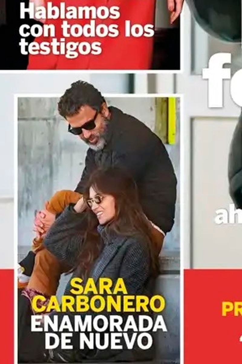 Sara Carbonero y José Luis Cabrera, en la portada de la revista Diez Minutos el pasado invierno
