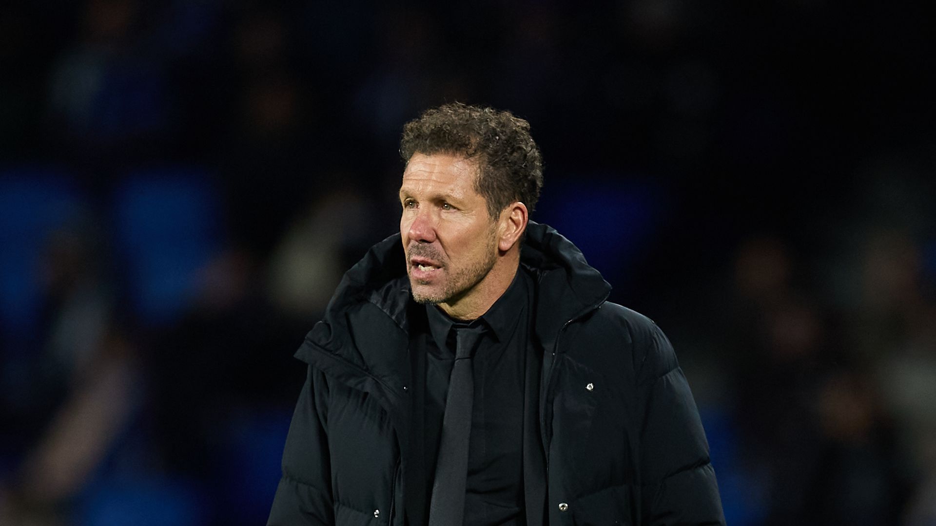 Simeone con el Atlético de Madrid frente a la Real Sociedad