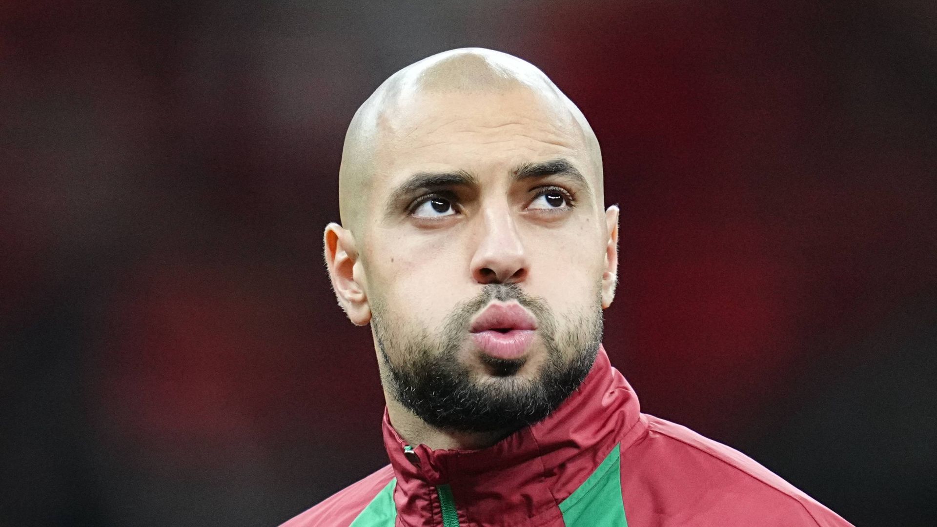 Sofyan Amrabat, con Marruecos.