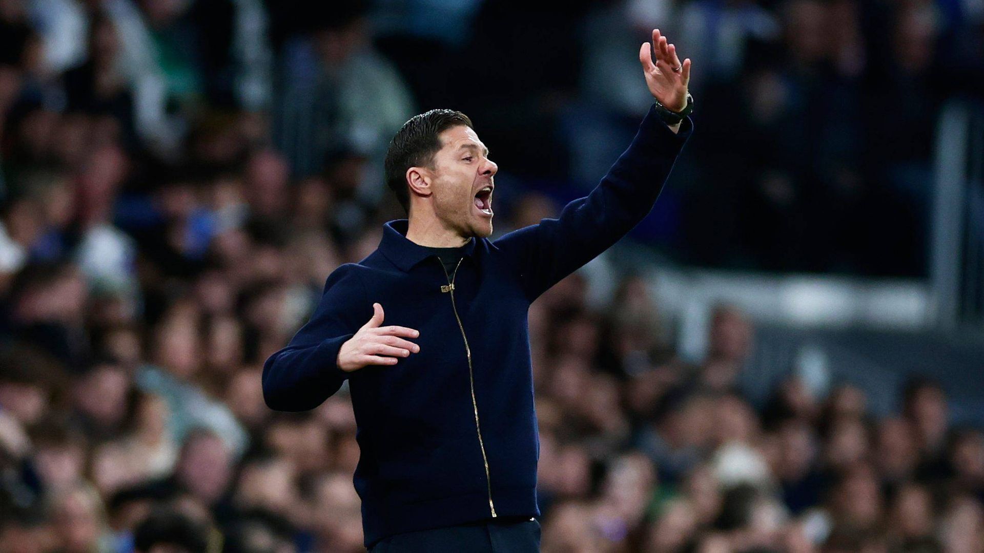 Xabi Alonso en el Santiago Bernabéu