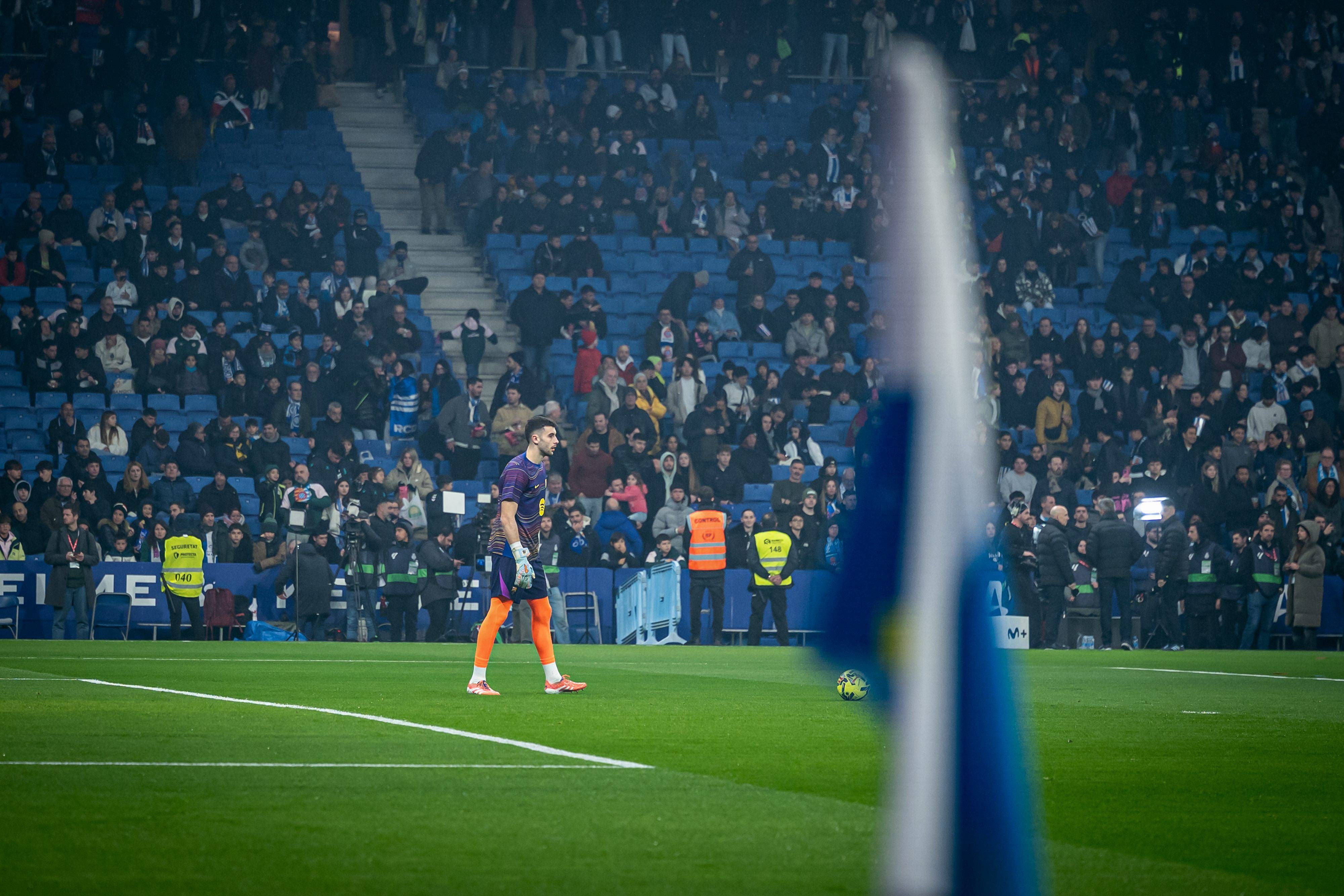 Joan García, en el Espanyol-Barcelona Joan García, en el Espanyol-Barcelona