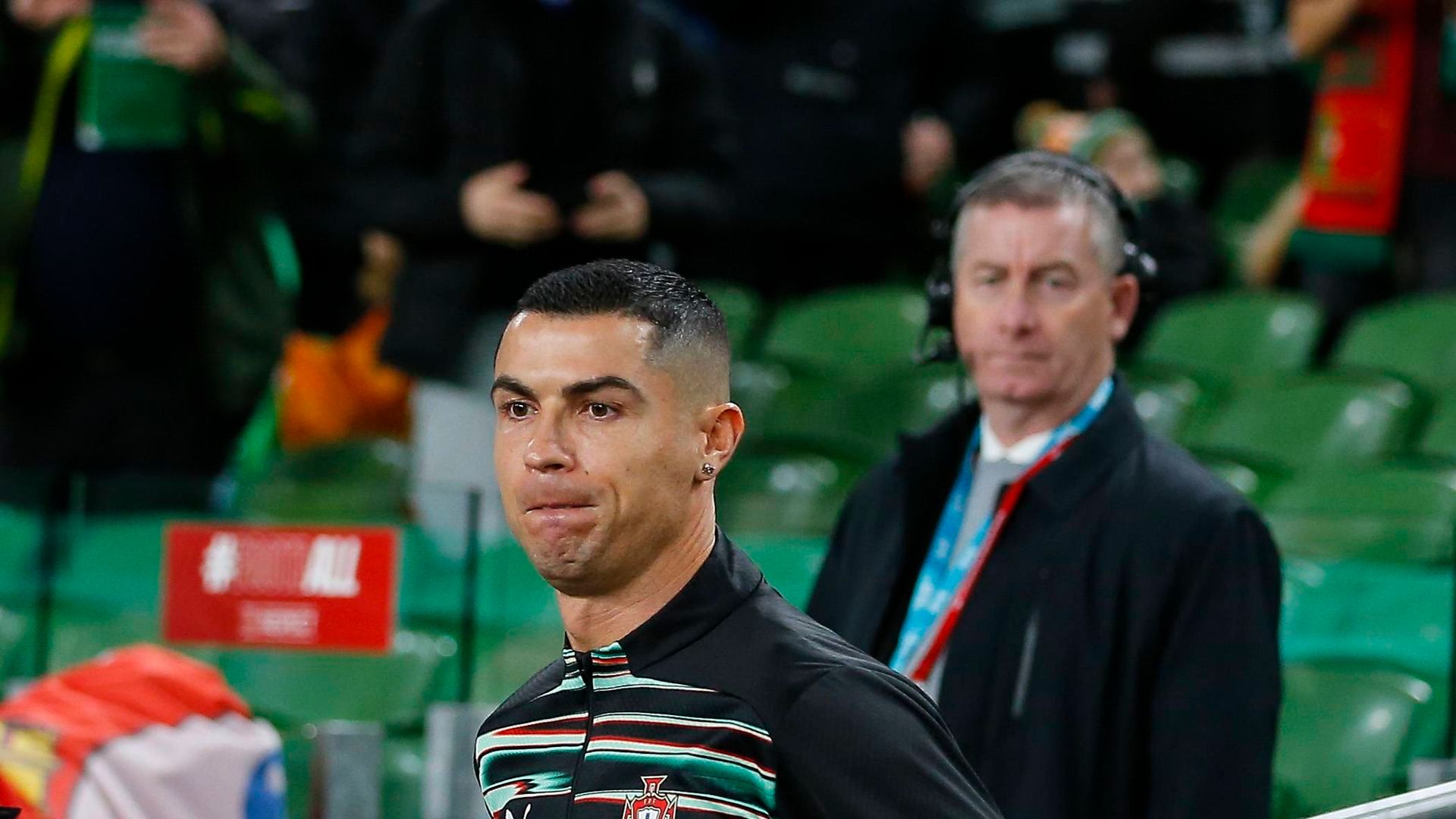 Cristiano Ronaldo en un partido con Portugal