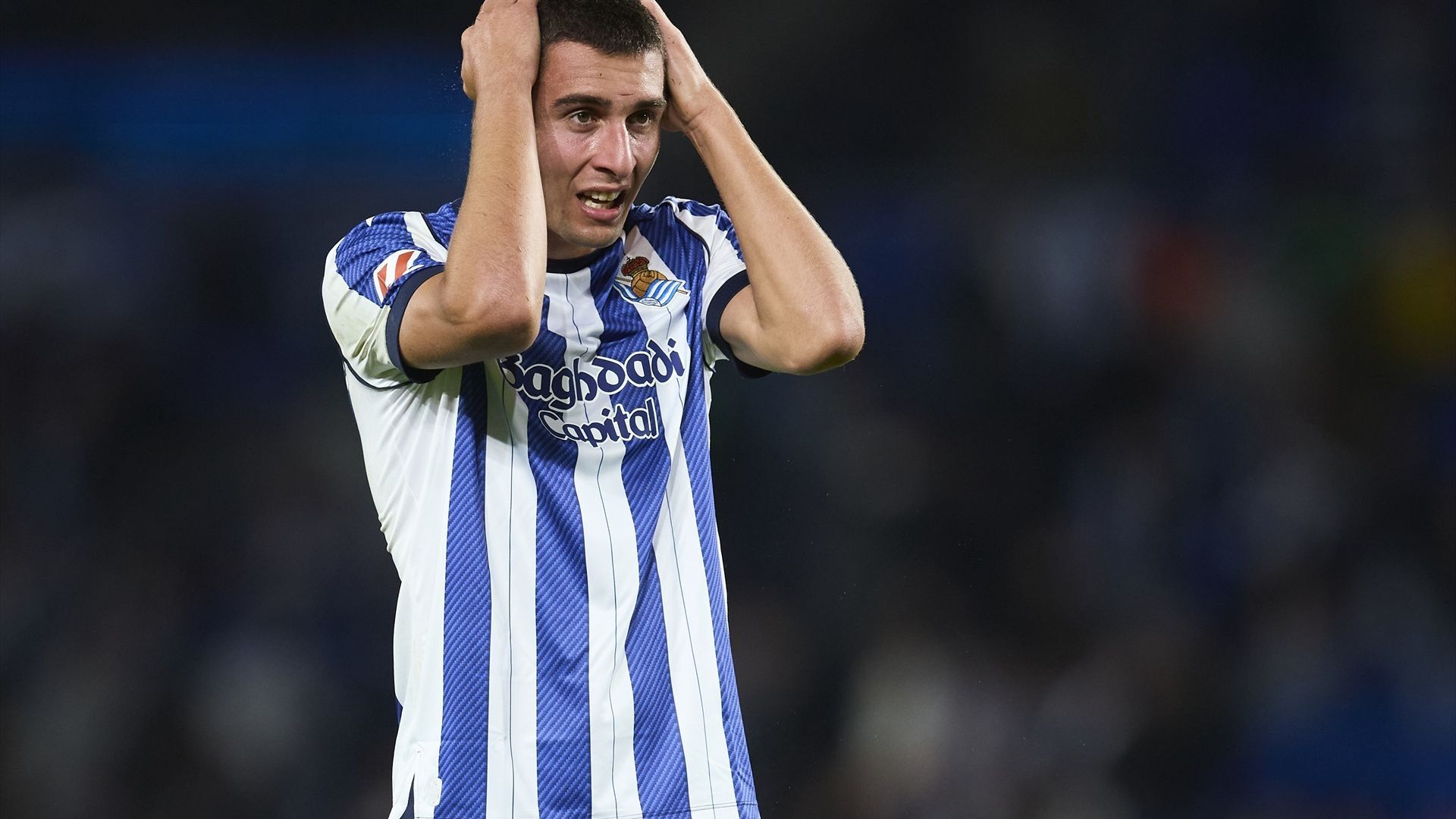 Jon Karrikaburu, en un partido de la Real Sociedad Jon Karrikaburu, en un partido de la Real Sociedad