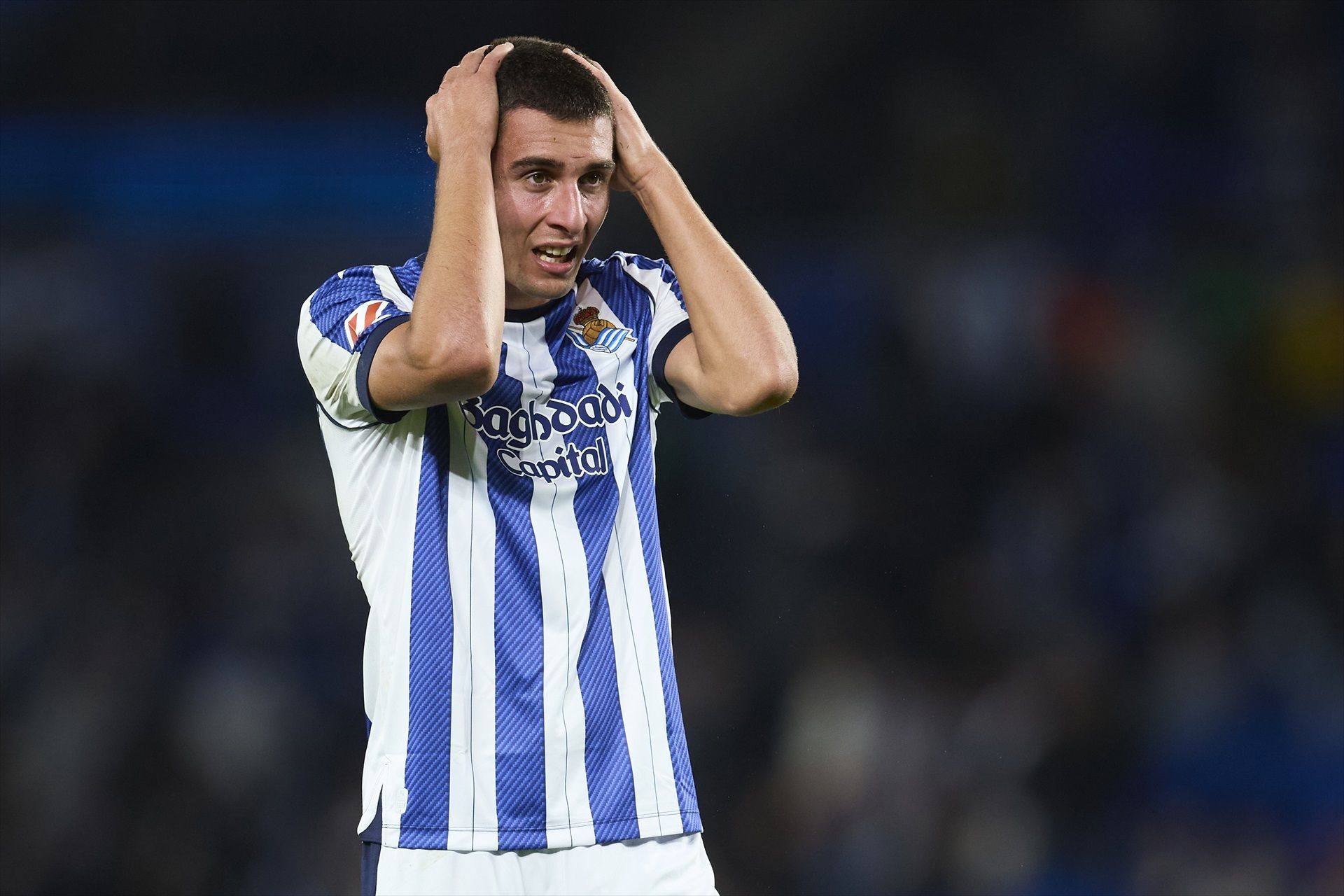 Jon Karrikaburu, en un partido de la Real Sociedad Jon Karrikaburu, en un partido de la Real Sociedad