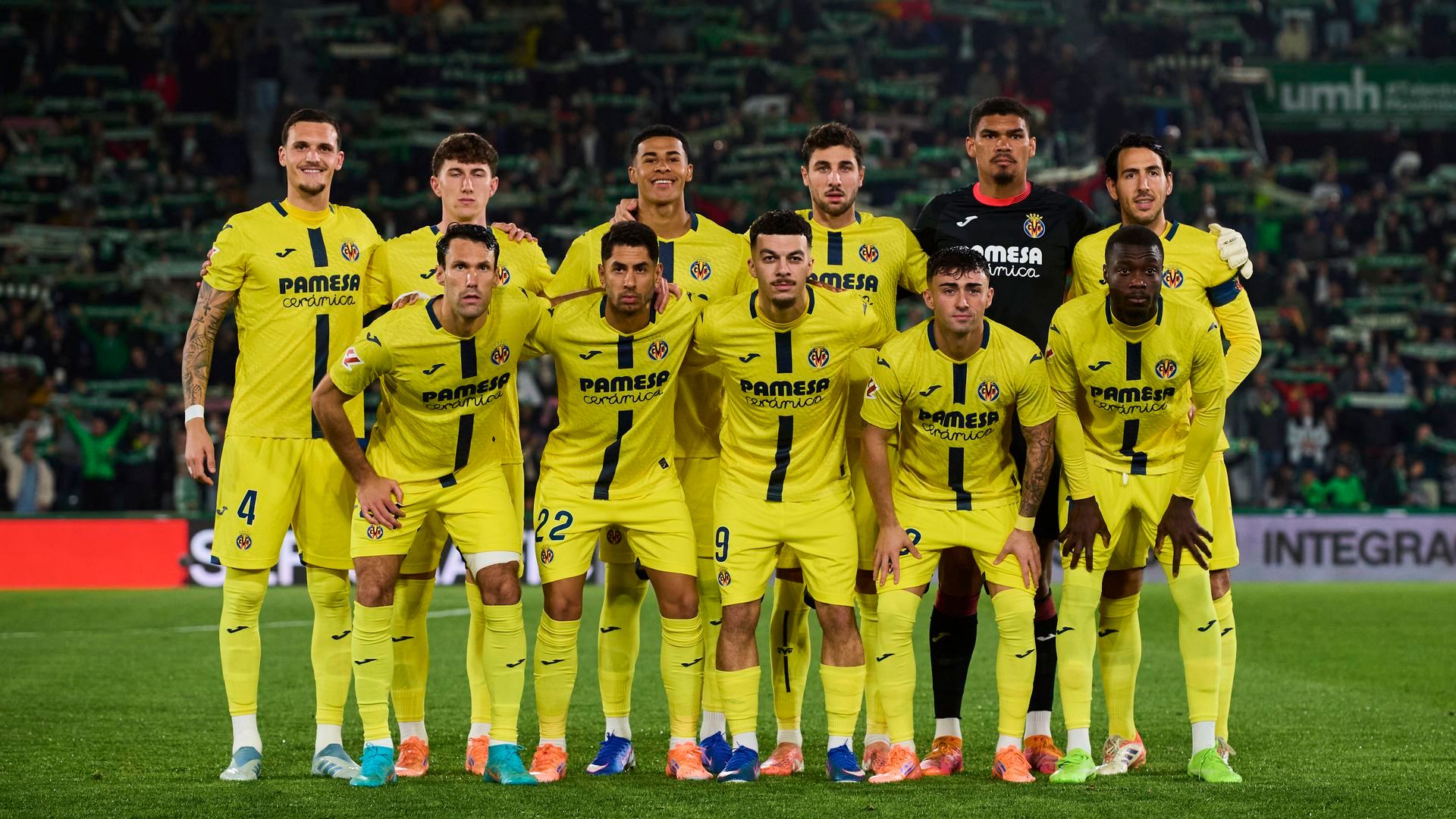 La alineación del Villarreal contra el Elche La alineación del Villarreal contra el Elche