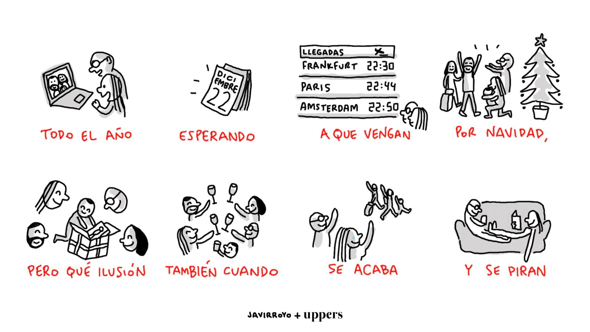 La viñeta de Javirroyo: "Todo el año esperando"