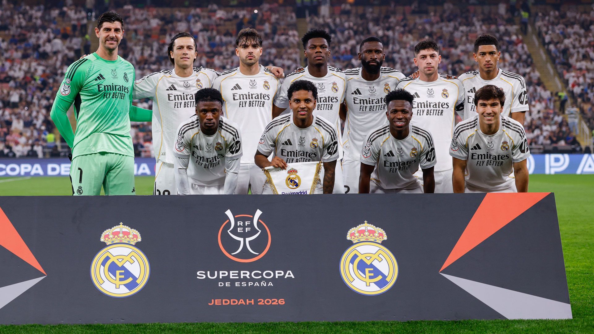 Los jugadores del Real Madrid en la semifinal ante el Atlético
