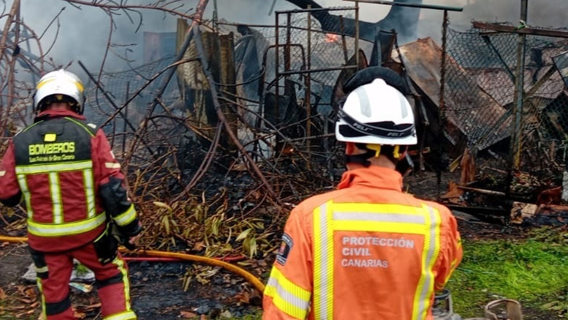 Mueren dos personas en el incendio de una vivienda en Gran Canaria