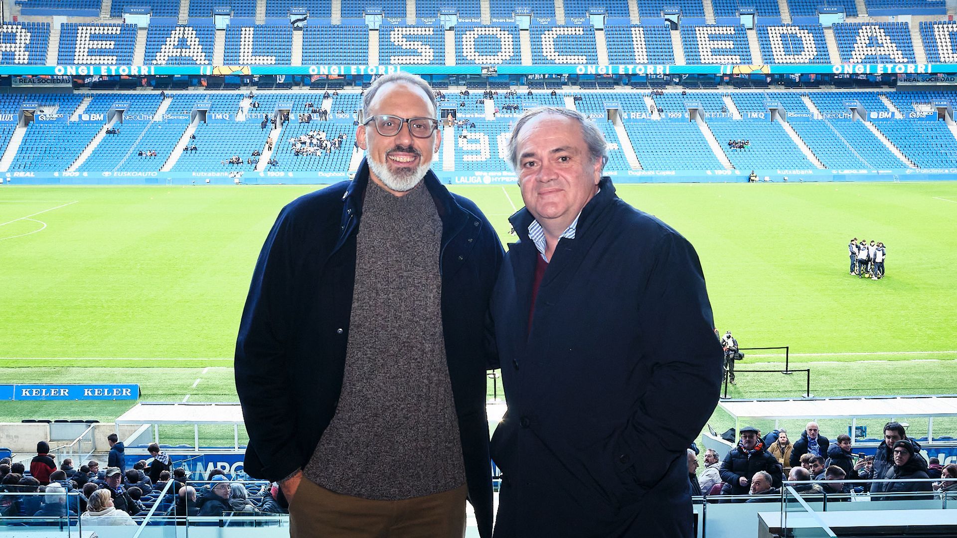 Pellegrino Matarazzo posa con Jokin Aperribay Pellegrino Matarazzo posa con Jokin Aperribay