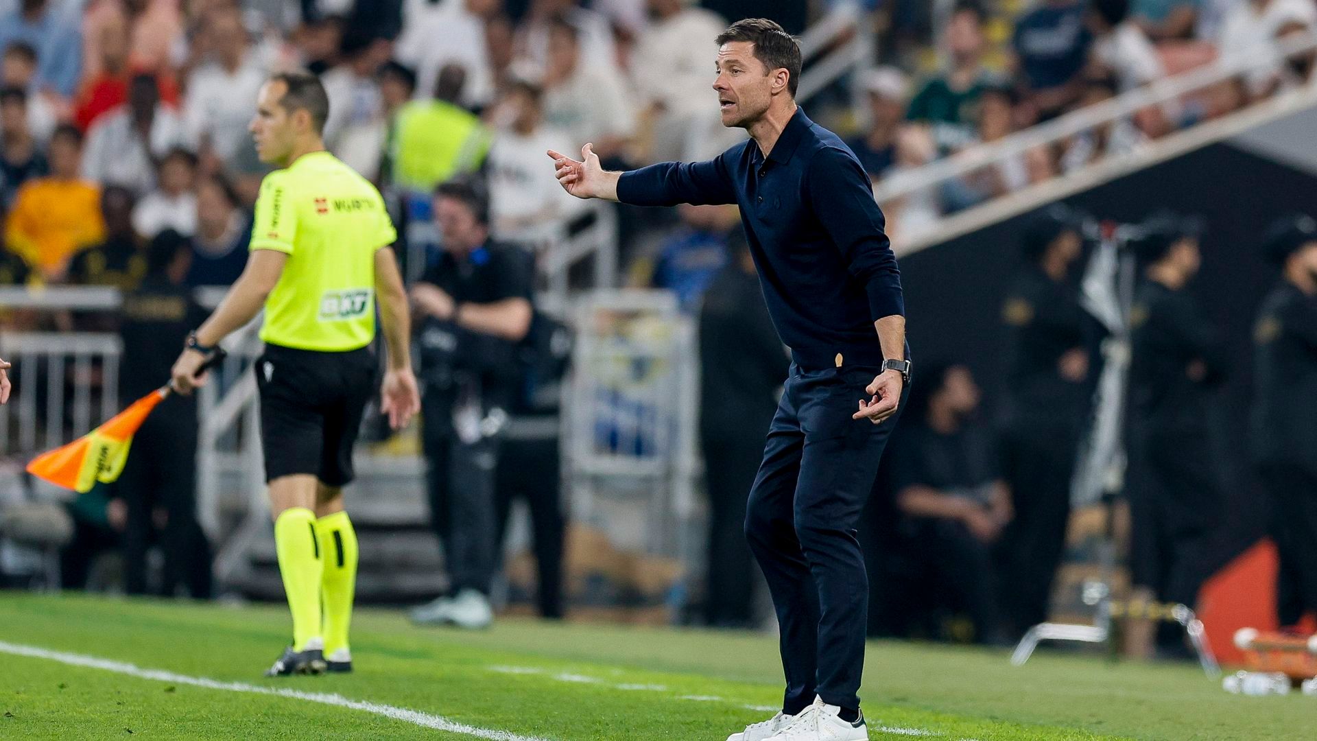 Xabi Alonso en el partido fernte al Atlético en la Supercopa