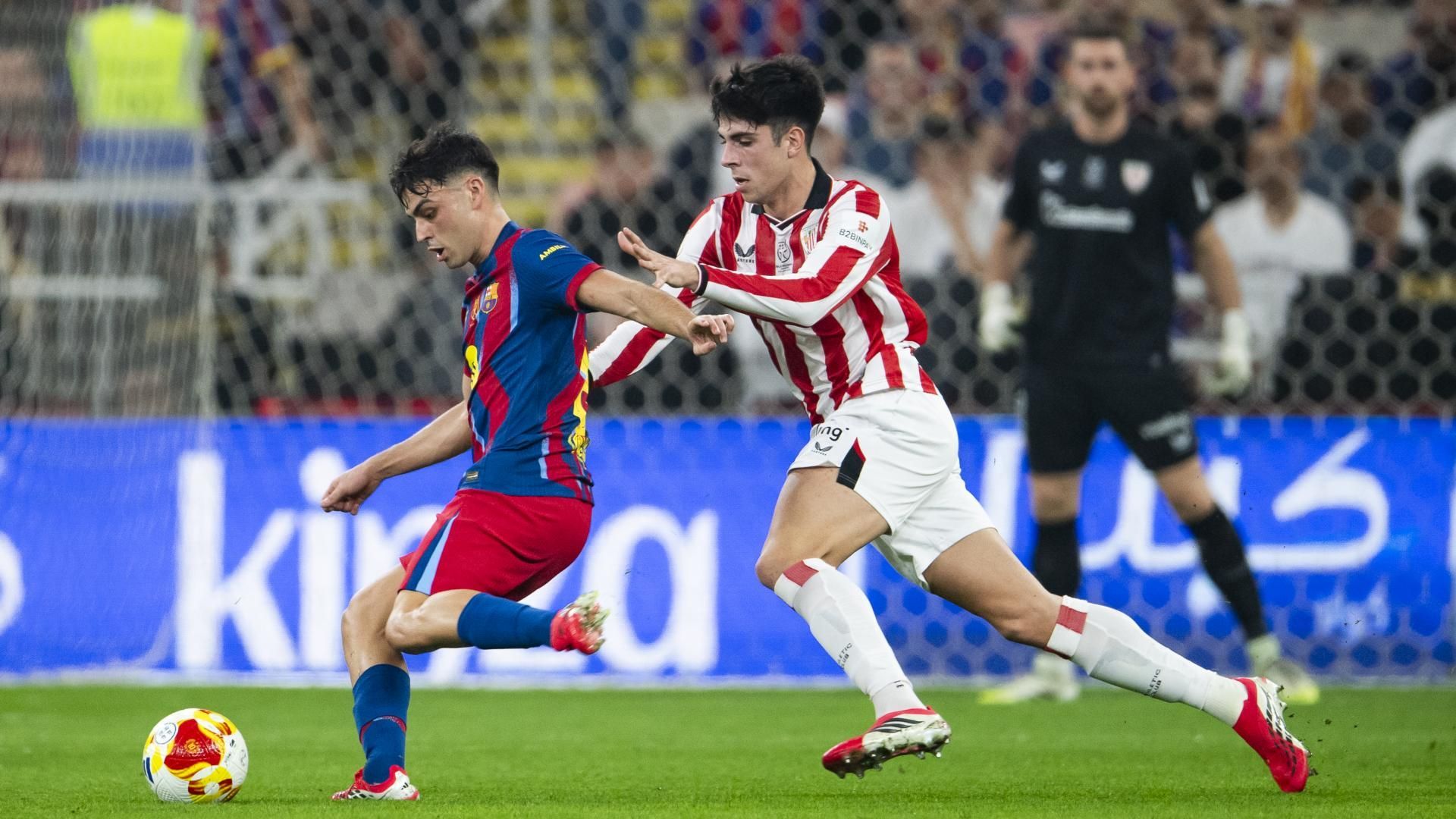 Alex Rego en la semifinal de Supercopa ante el Barça
