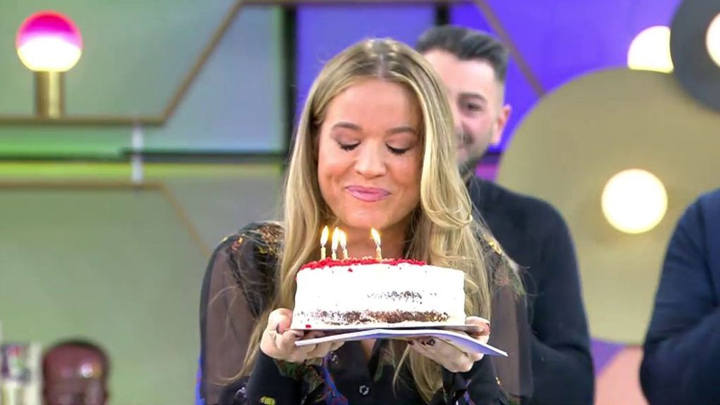 Así ha reaccionado Cristina Lasvignes a su sorpresa de cumpleaños en 'El diario de Jorge'