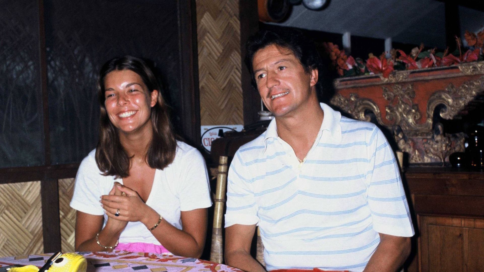 Carolina de Mónaco y Philippe Junot