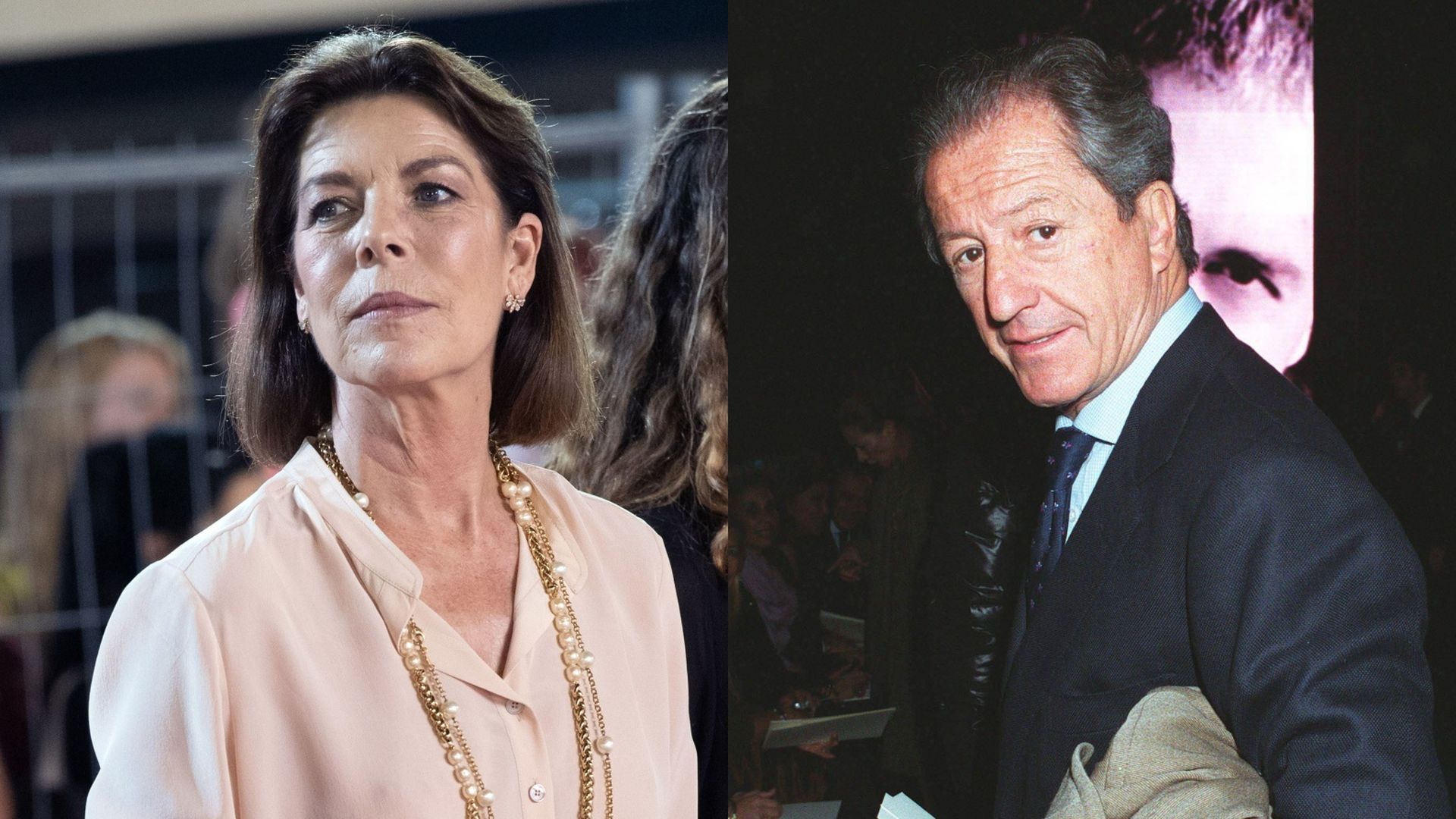 Carolina de Mónaco y Phillipe Junot