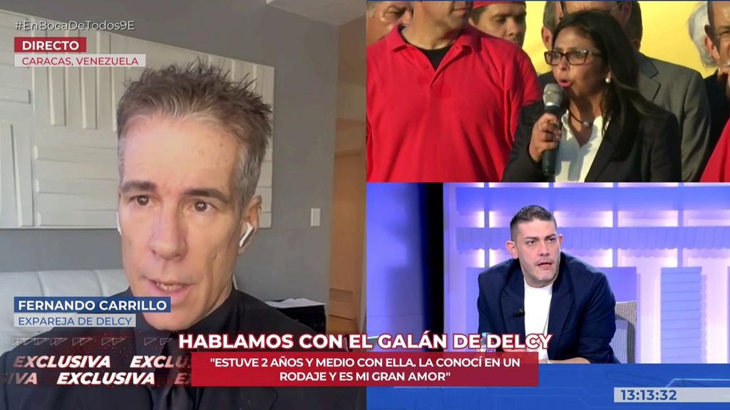 Fernando Carrillo, el 'galán de telenovelas', destapa su romance con Delcy Rodríguez: "No es como la pintáis"