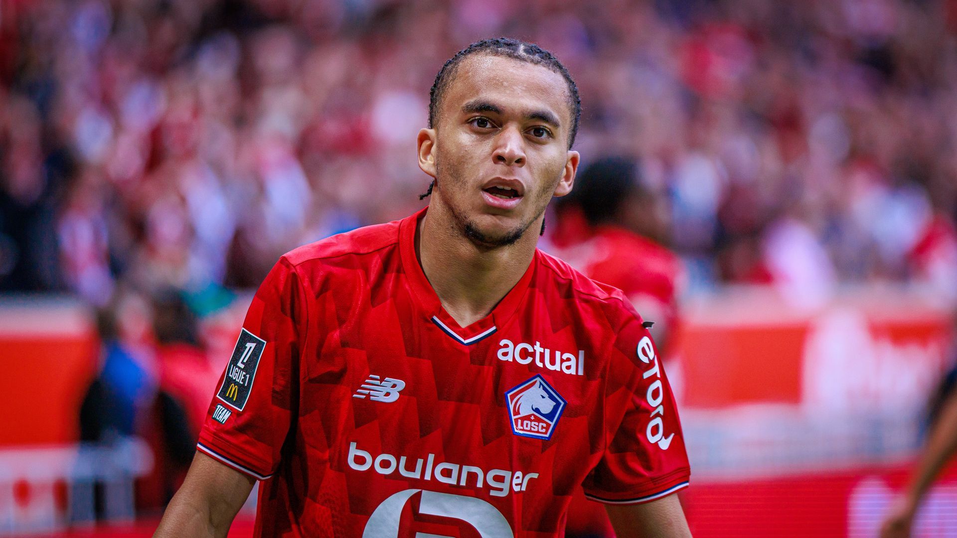 Ethan Mbappé jugando con el Lille Ethan Mbappé jugando con el Lille