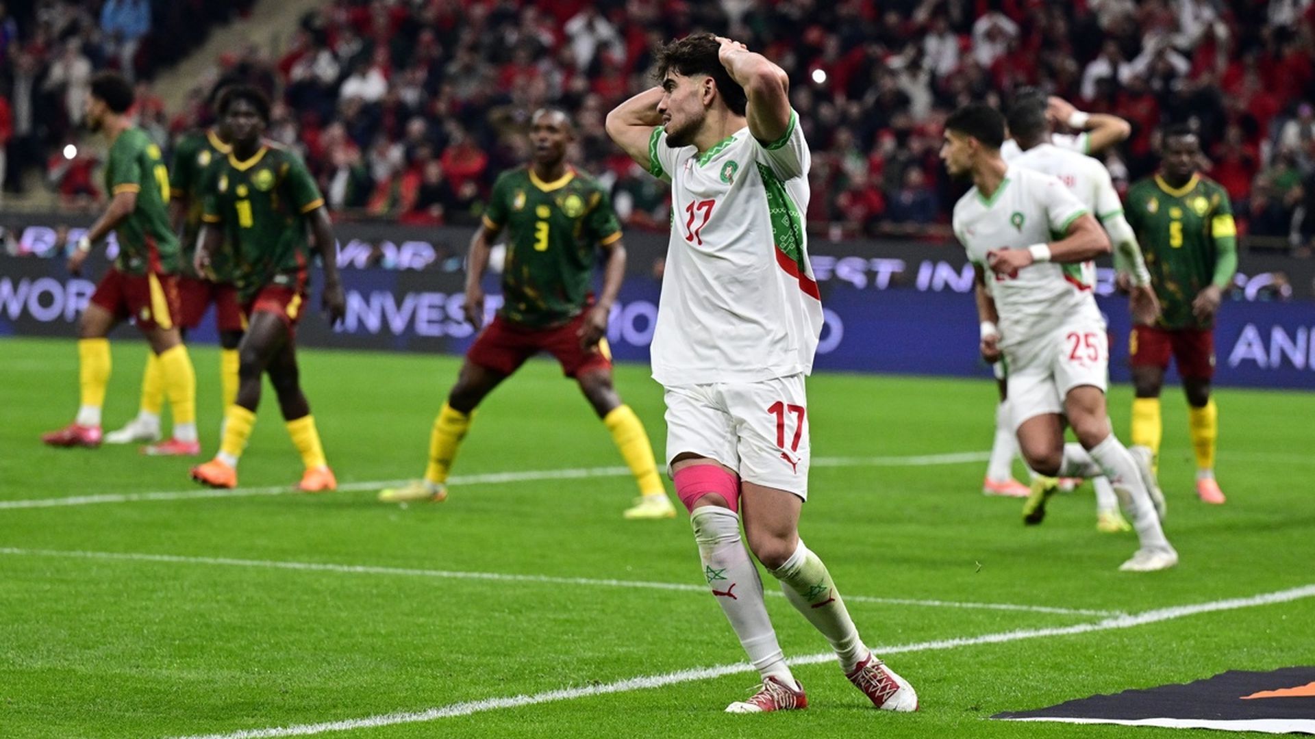 Ez Abde, en el Camerún - Marruecos de la Copa de África Ez Abde, en el Camerún - Marruecos de la Copa de África