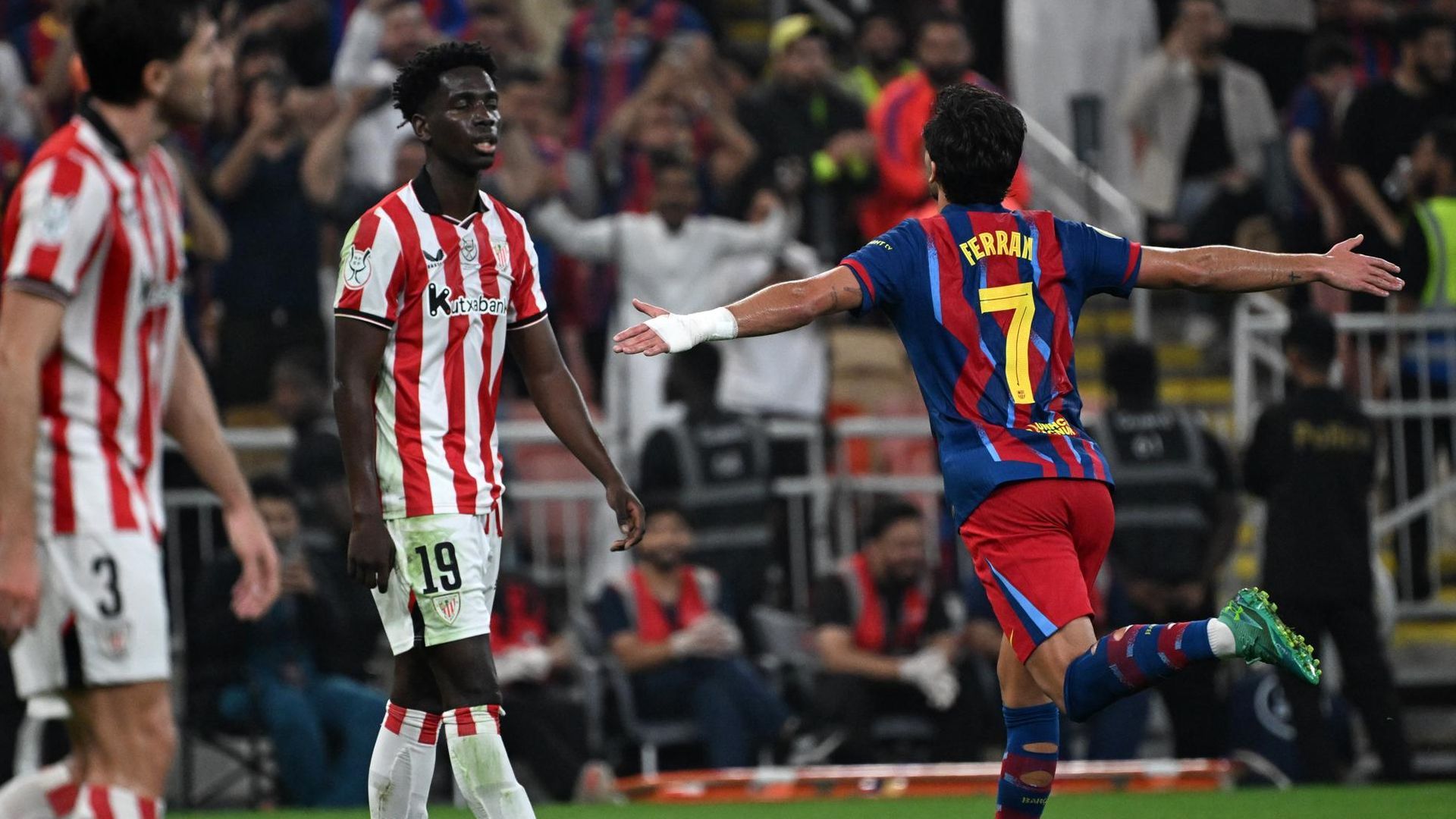 Ferrán Torres anotaba ante el Athletic en la semifinal de la Supercopa